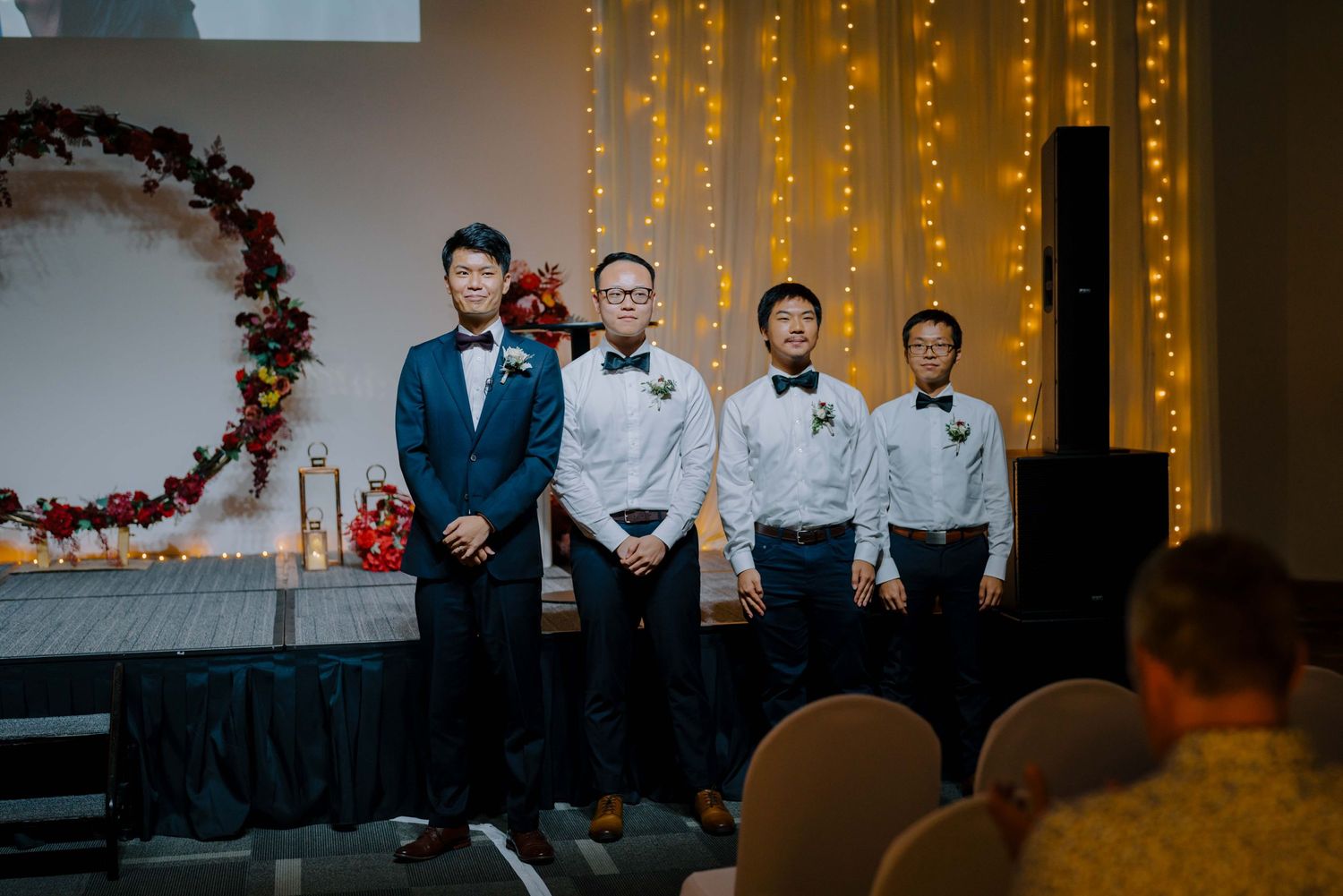 groom and groomsmen on wedding day