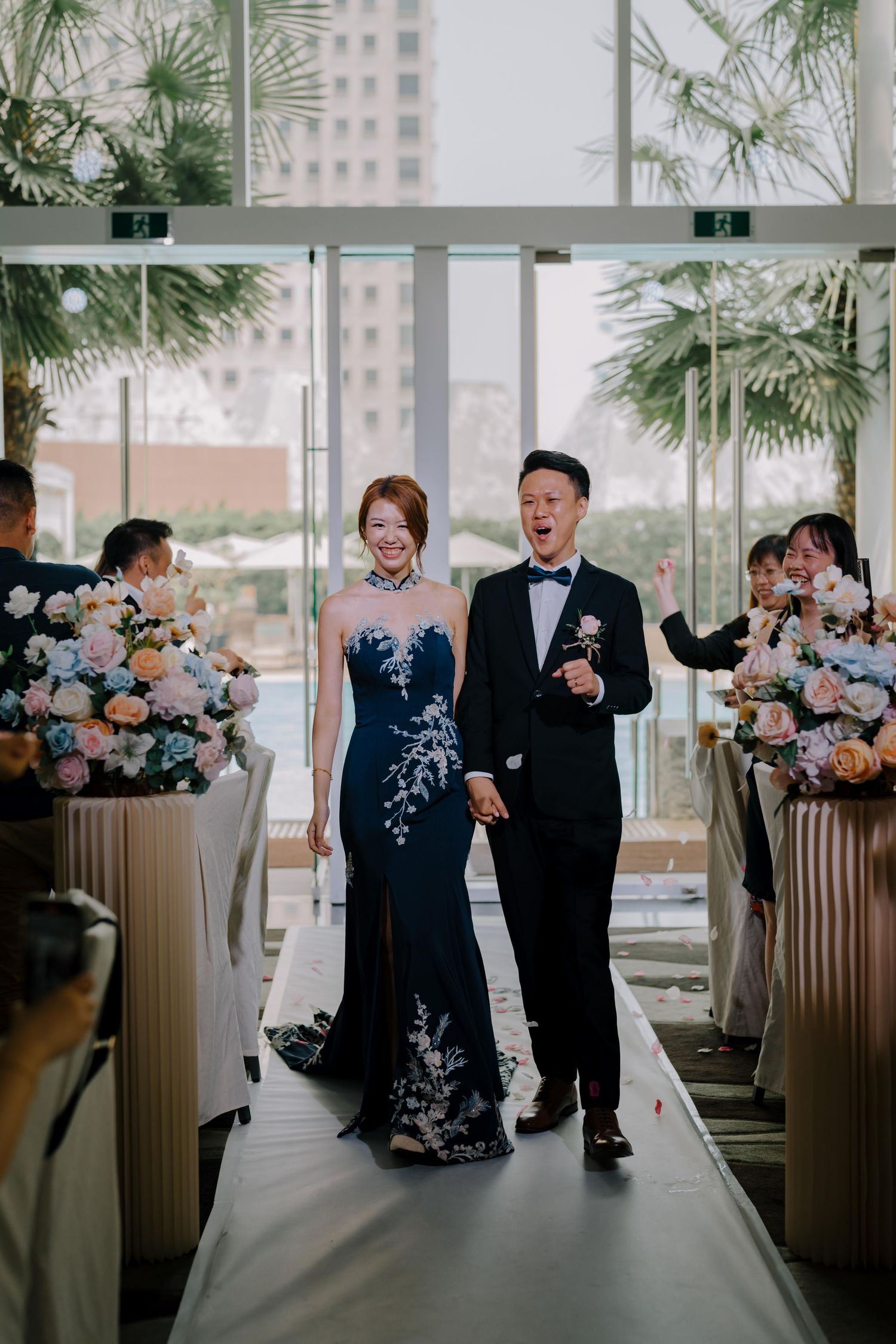wedding at conrad glass pavilion