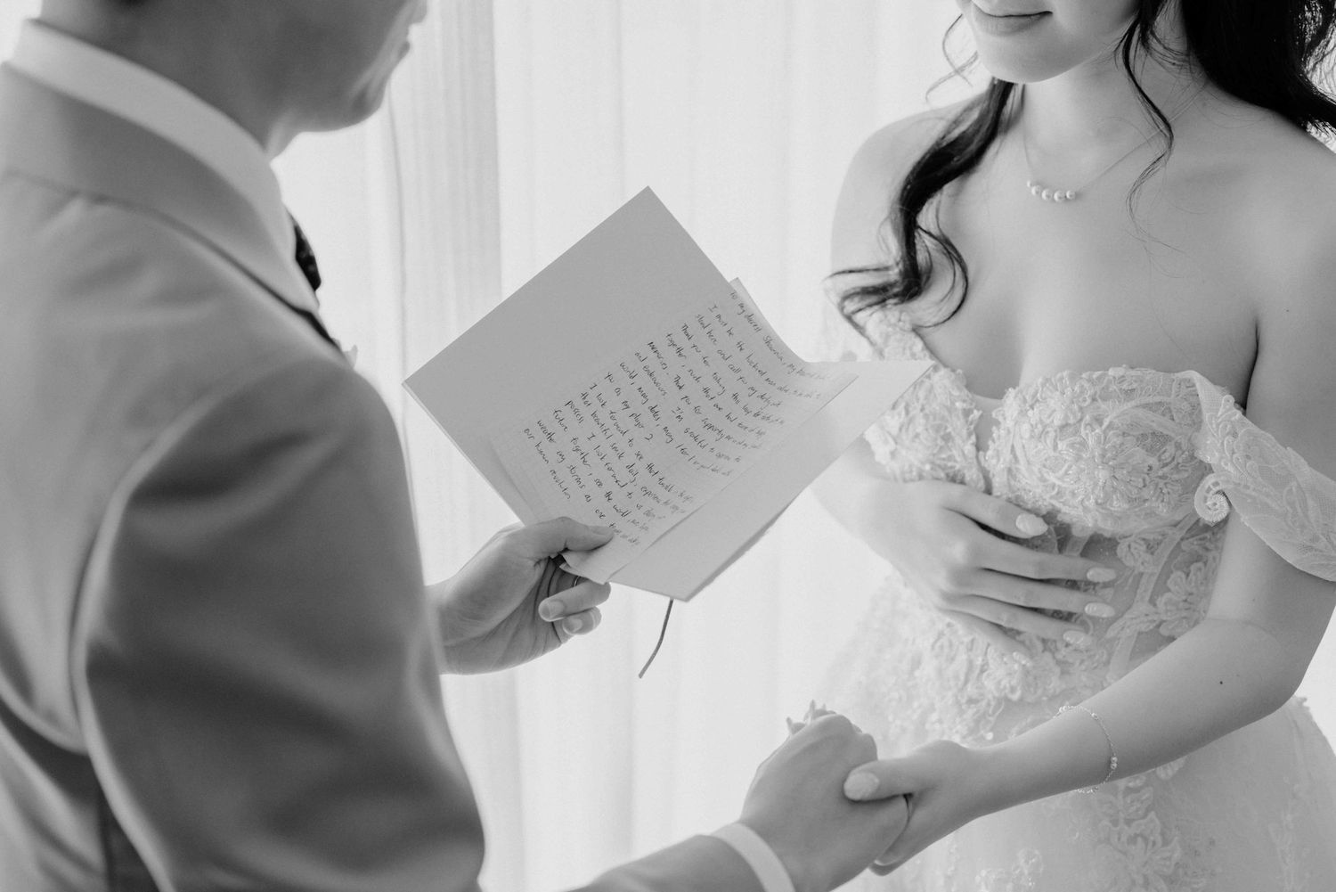 intimate wedding ceremony at conrad orchard hotel