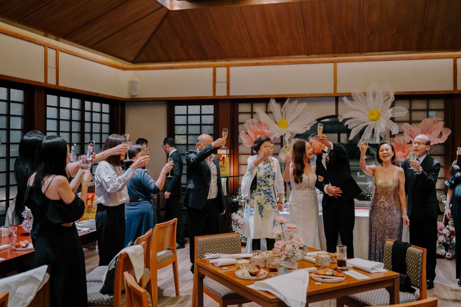 intimate wedding dinner at keyaki singapore
