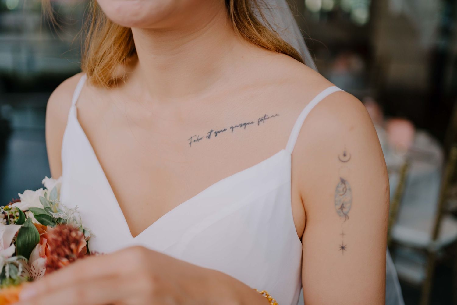 tattoos on wedding bride