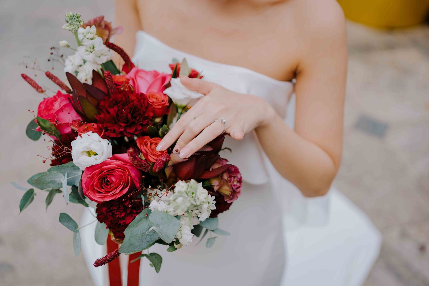 wedding bouquet at riverhouse clarke quay singapore