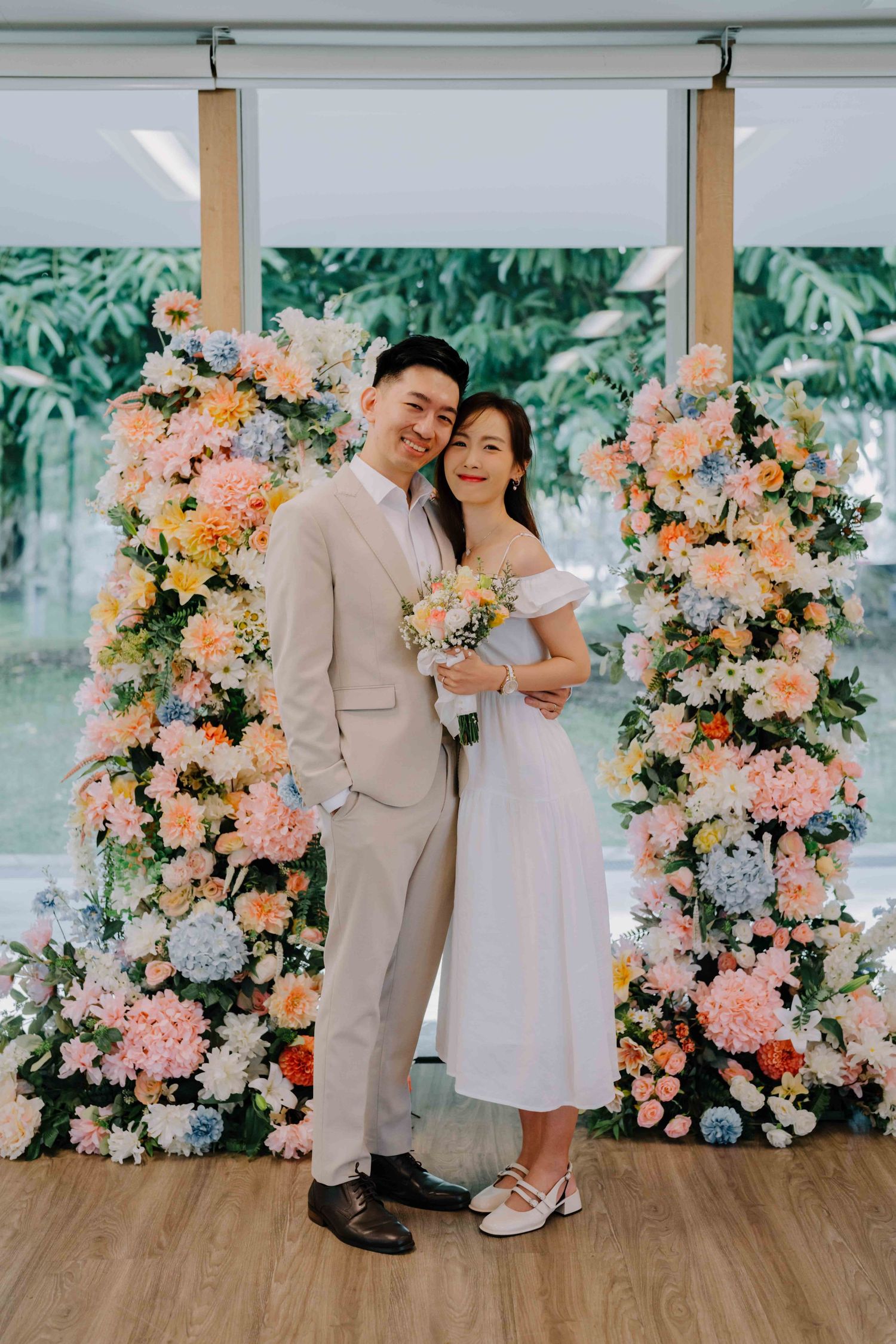 ROM solemnisation ceremony at ficus room gardens by the bay in singapore, photography by annopano