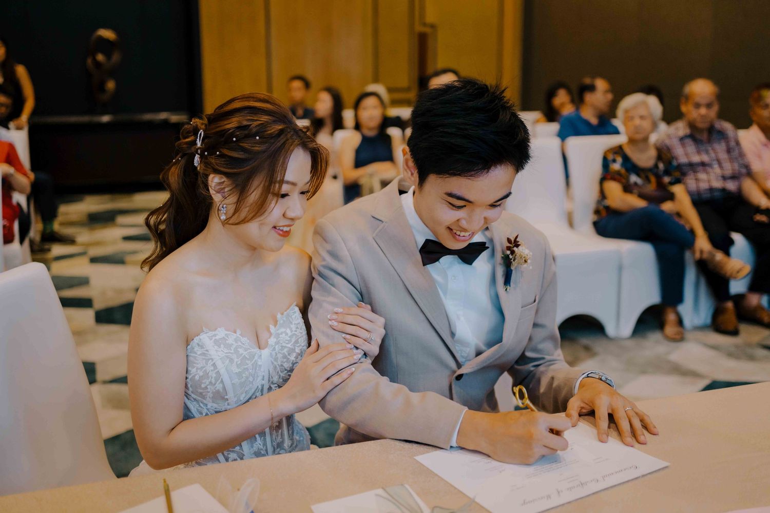 rom ceremony at sofitel wallich street singapore