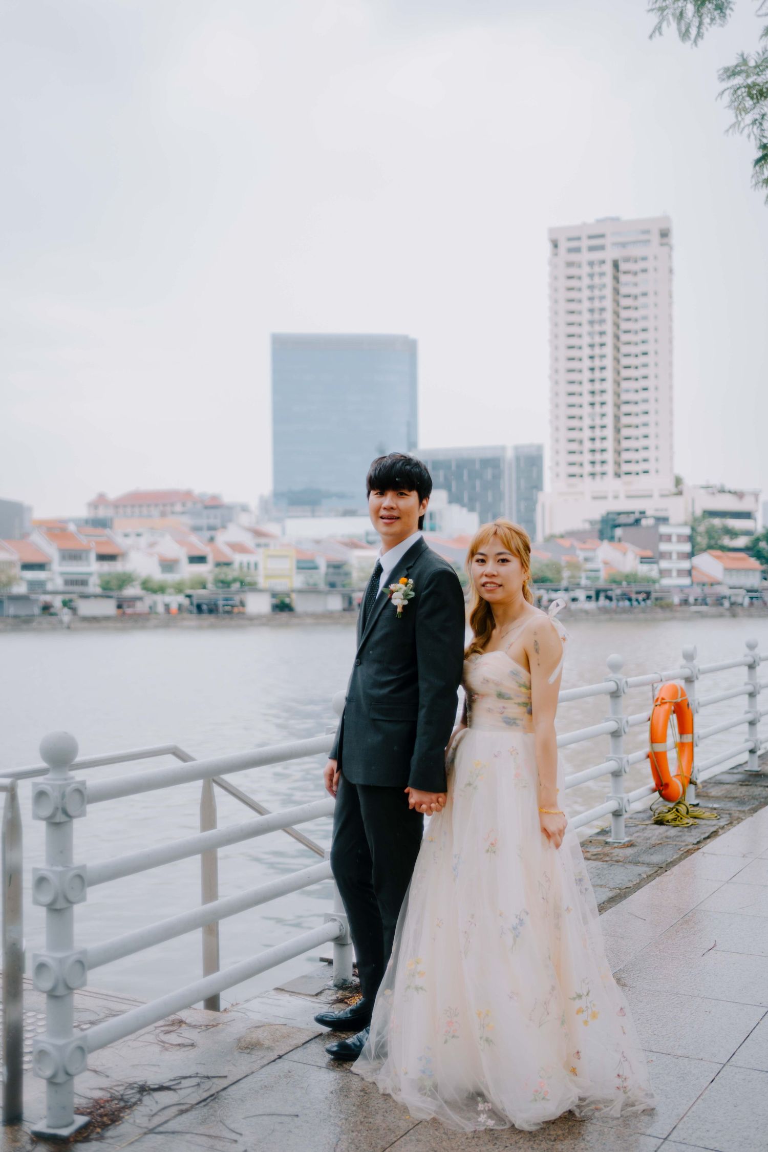 bride and groom wedding day