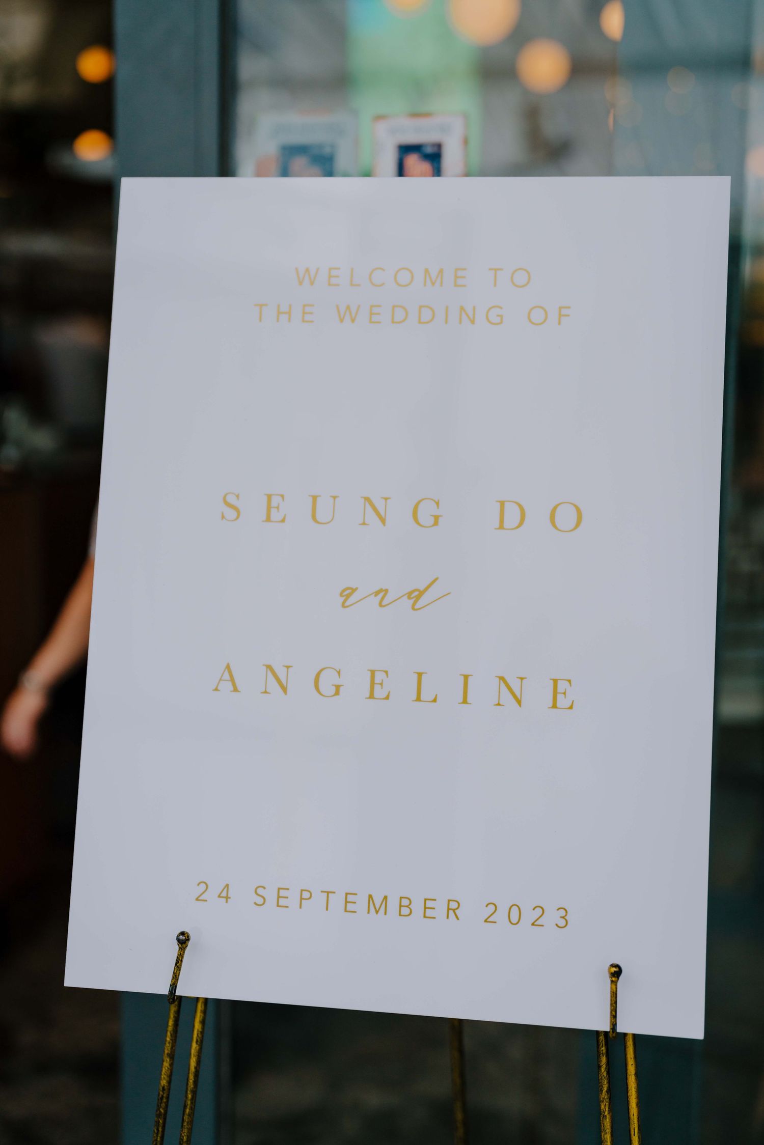wedding day signage