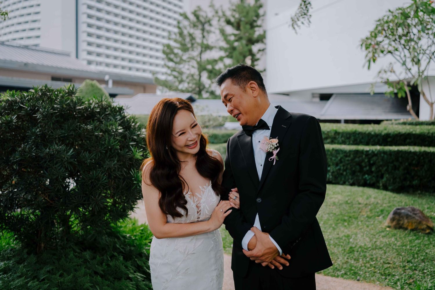 intimate wedding at keyaki pan pacific hotel