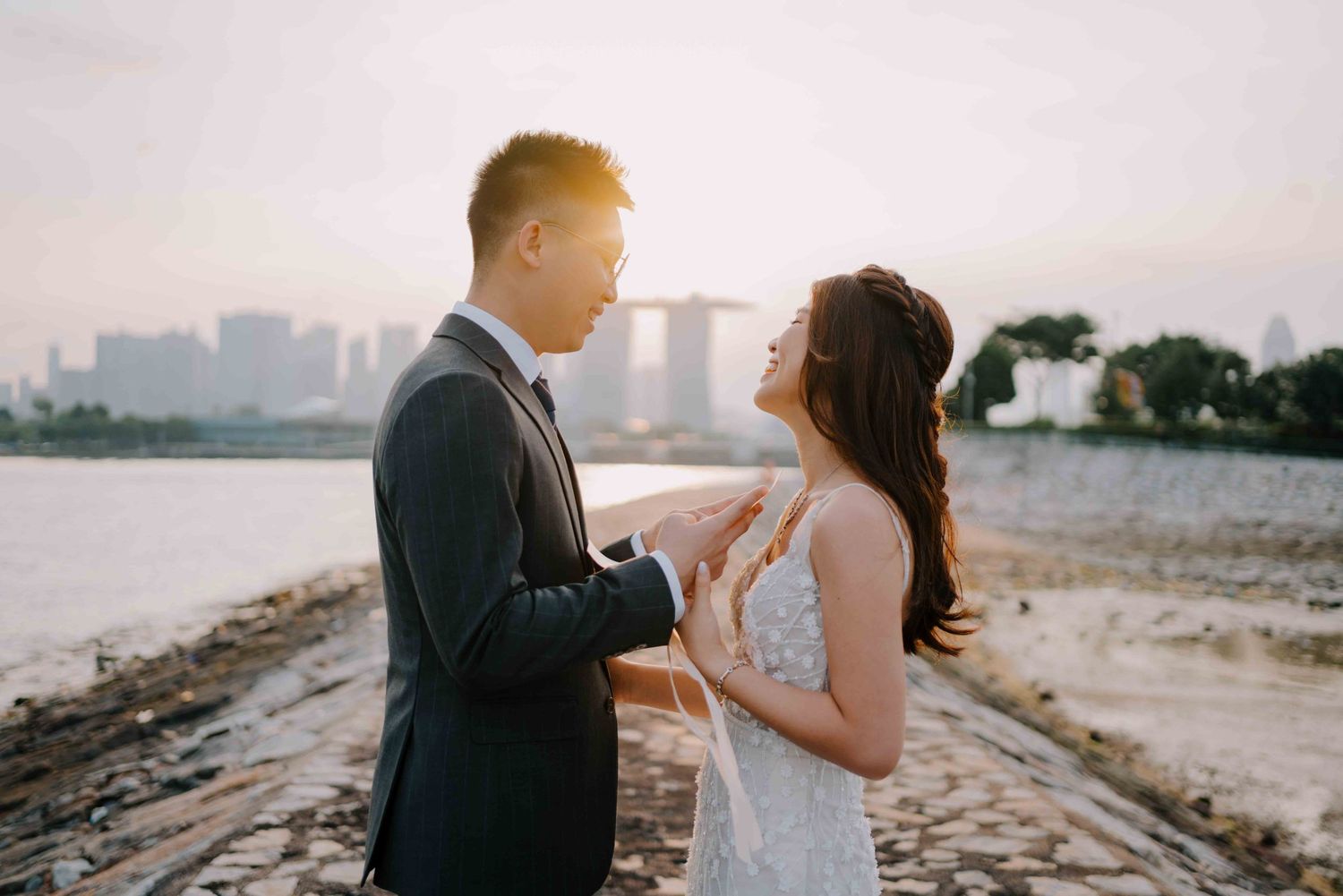 singapore skyline prewedding photoshoot