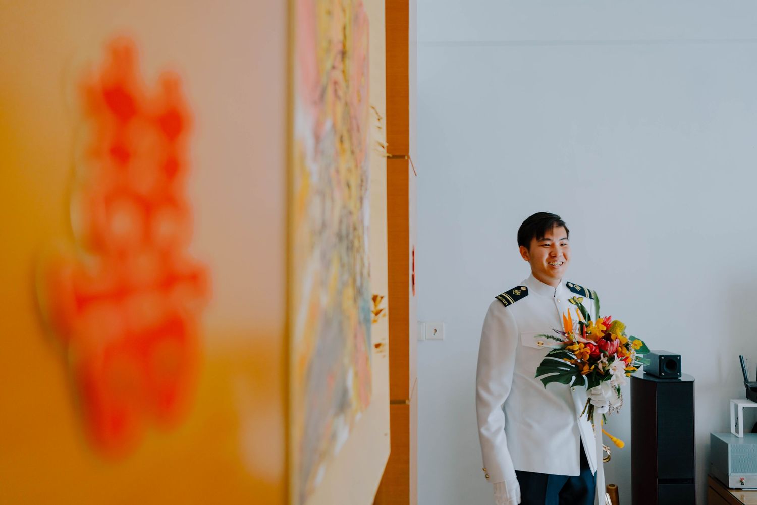 singapore military wedding outfit for groom