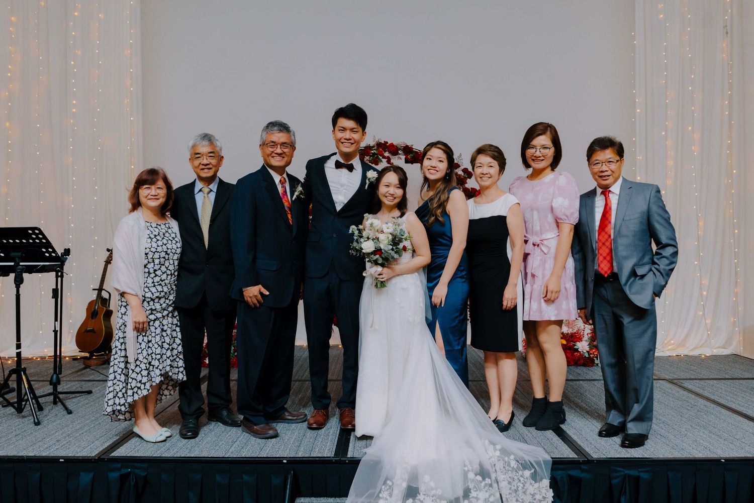 family photo at ywca fort canning wedding