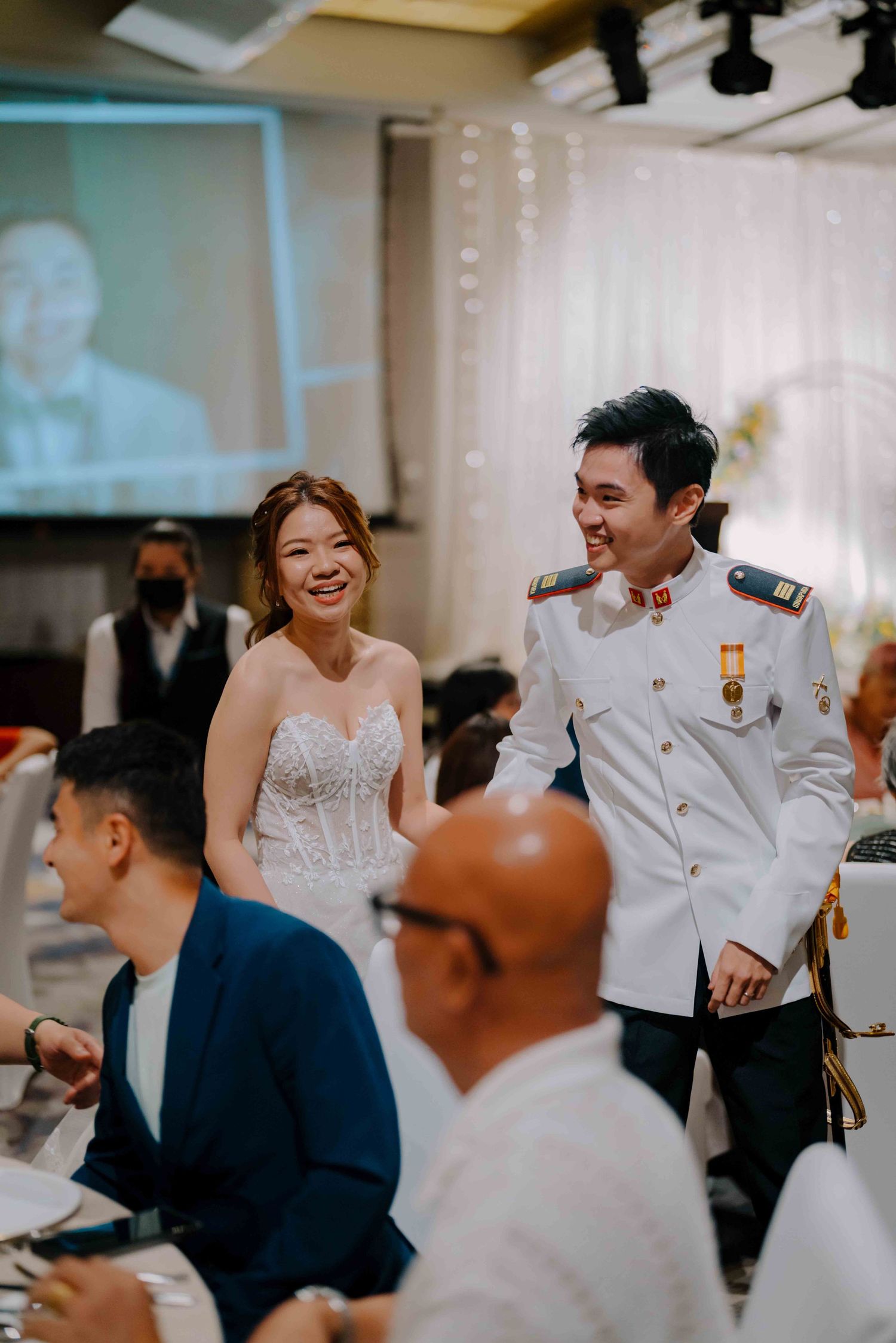military wedding at sofitel singapore city centre
