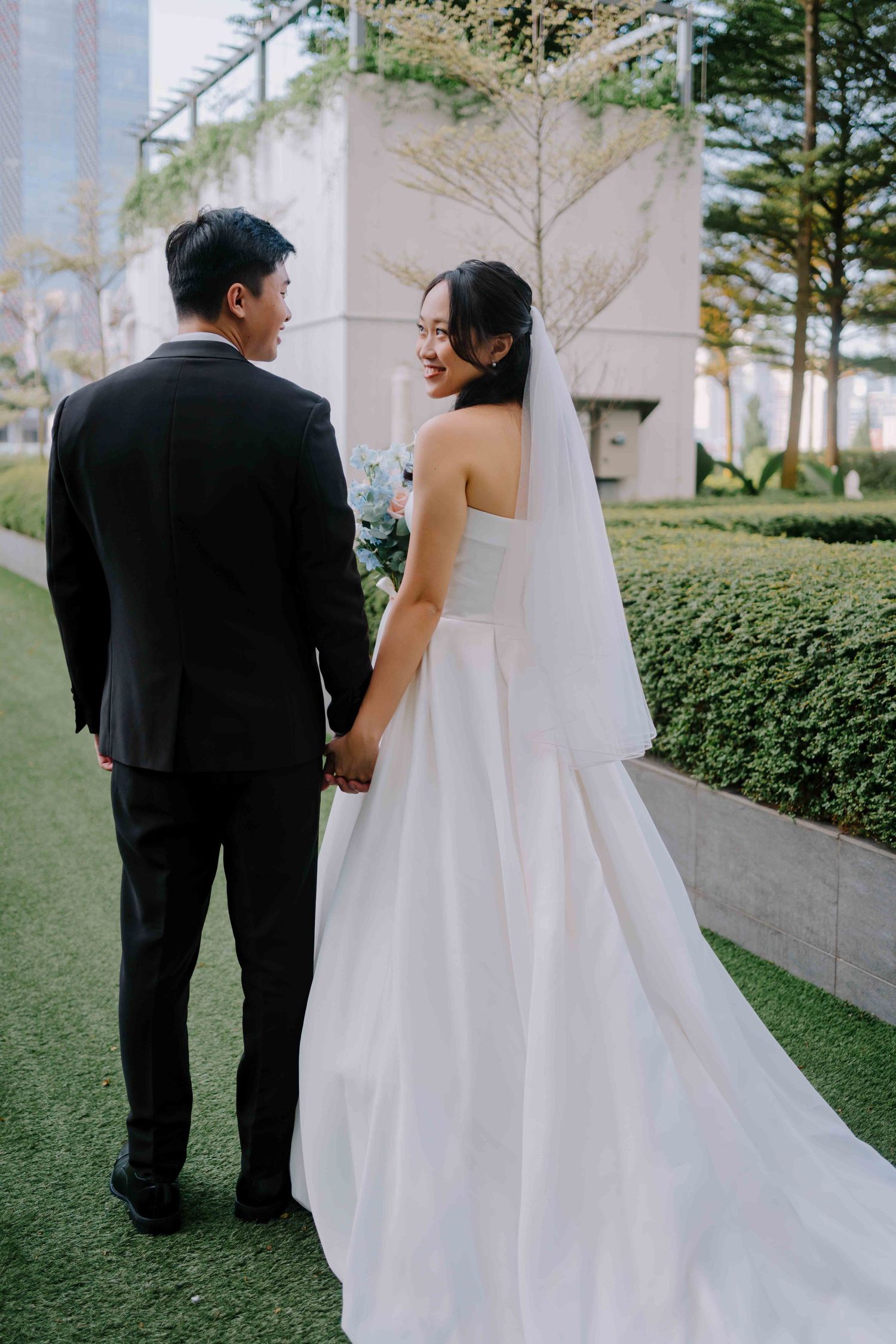silk wedding gown for minimalist brides in singapore