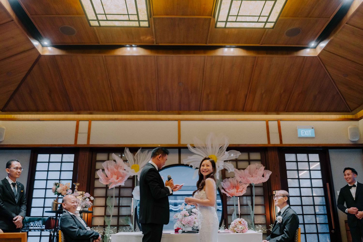 rom ceremony at keyaki pan pacific hotel
