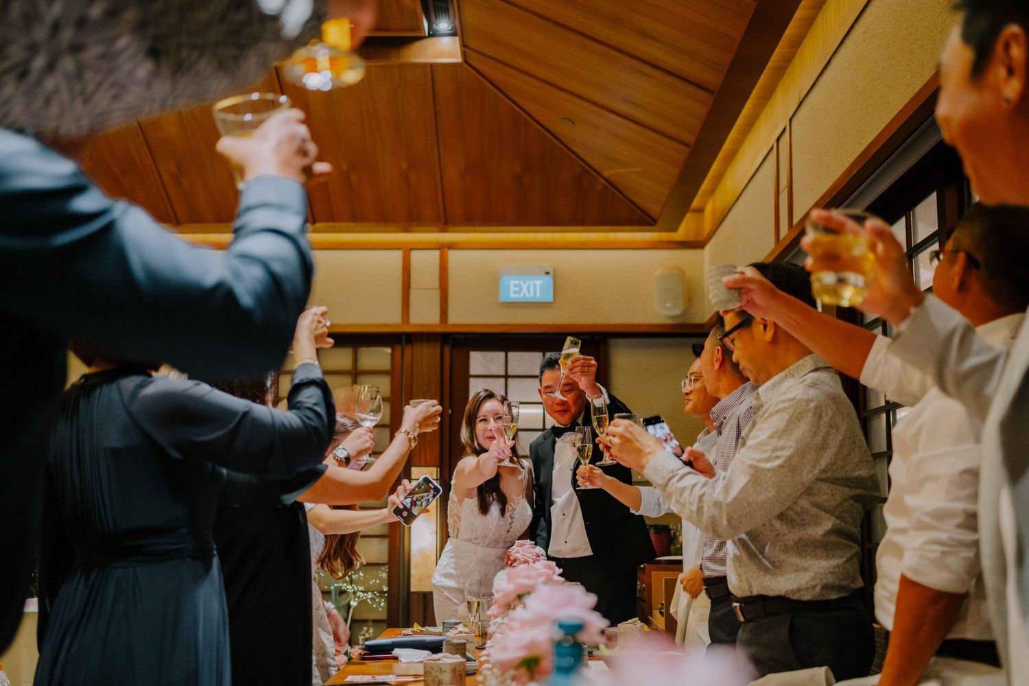 intimate wedding dinner at keyaki singapore