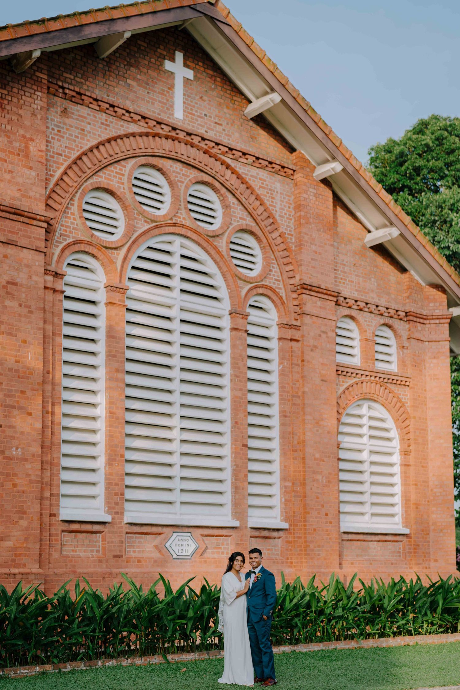 wedding ceremony in st george's church in singapore, photo by annopano