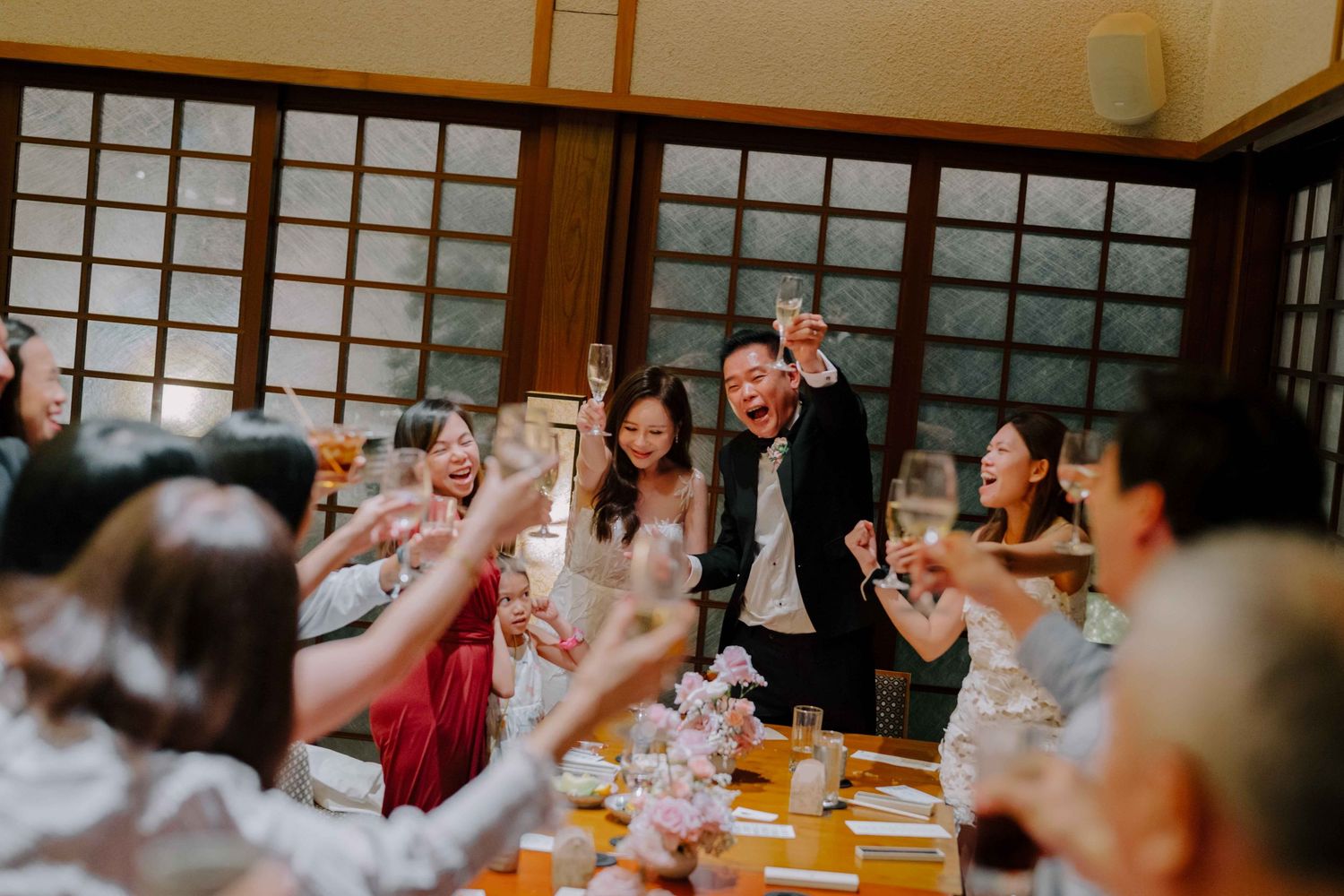 intimate wedding dinner at keyaki singapore