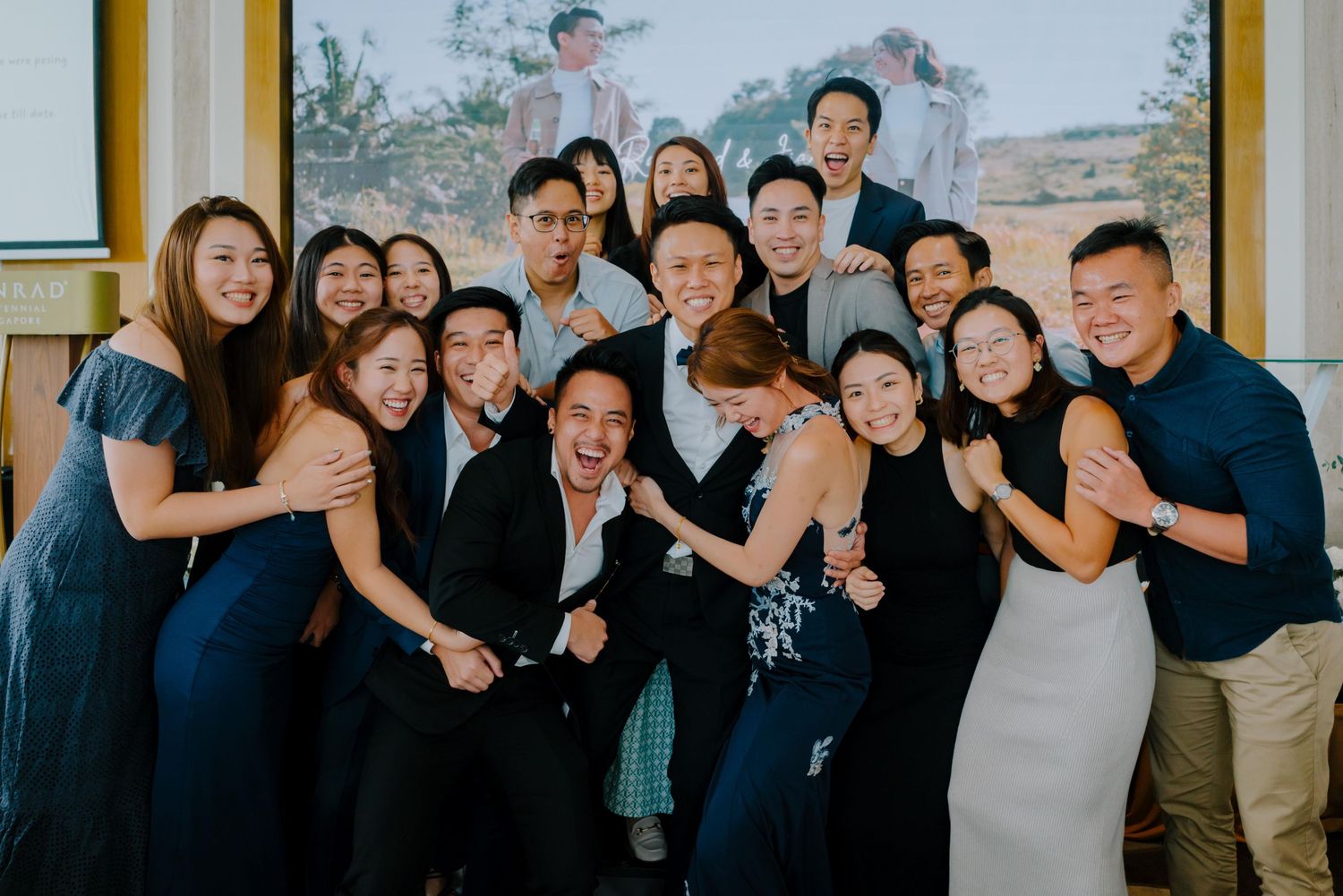 wedding at conrad marina bay