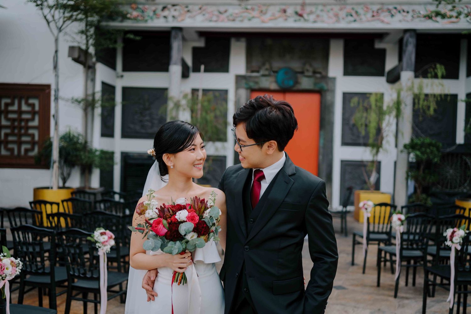 rom wedding at the riverhouse singapore