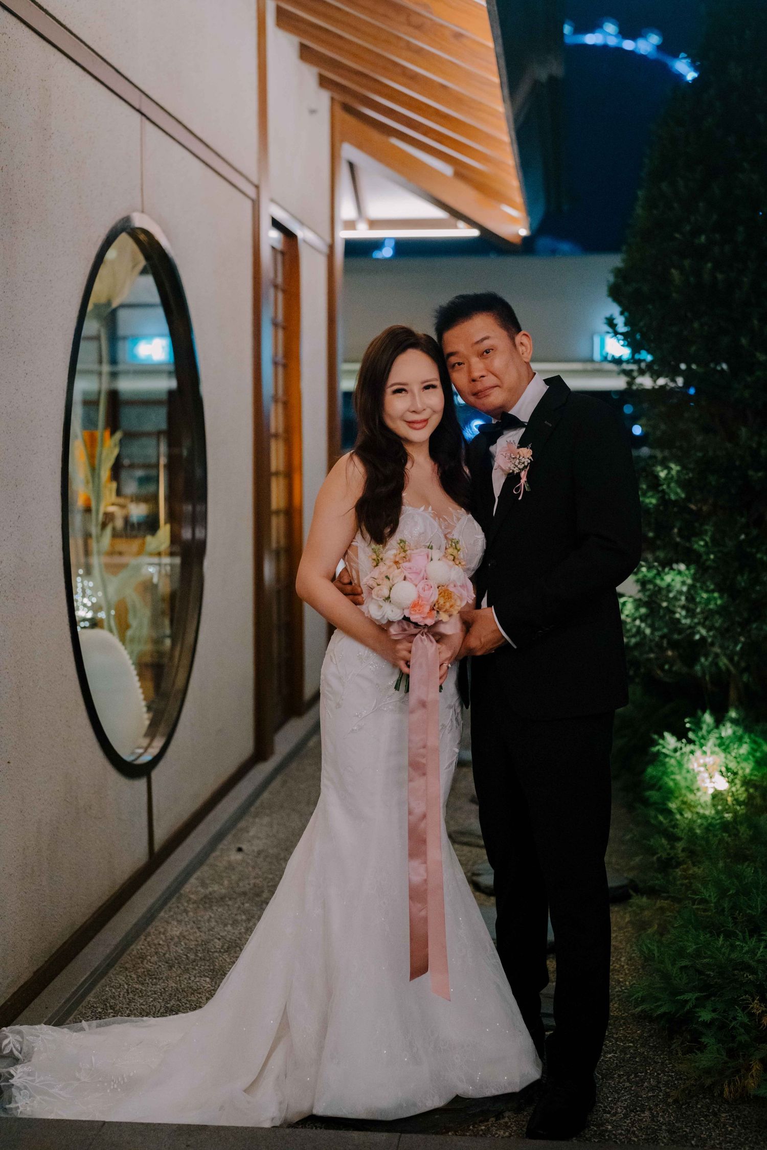 intimate wedding dinner at keyaki pan pacific hotel