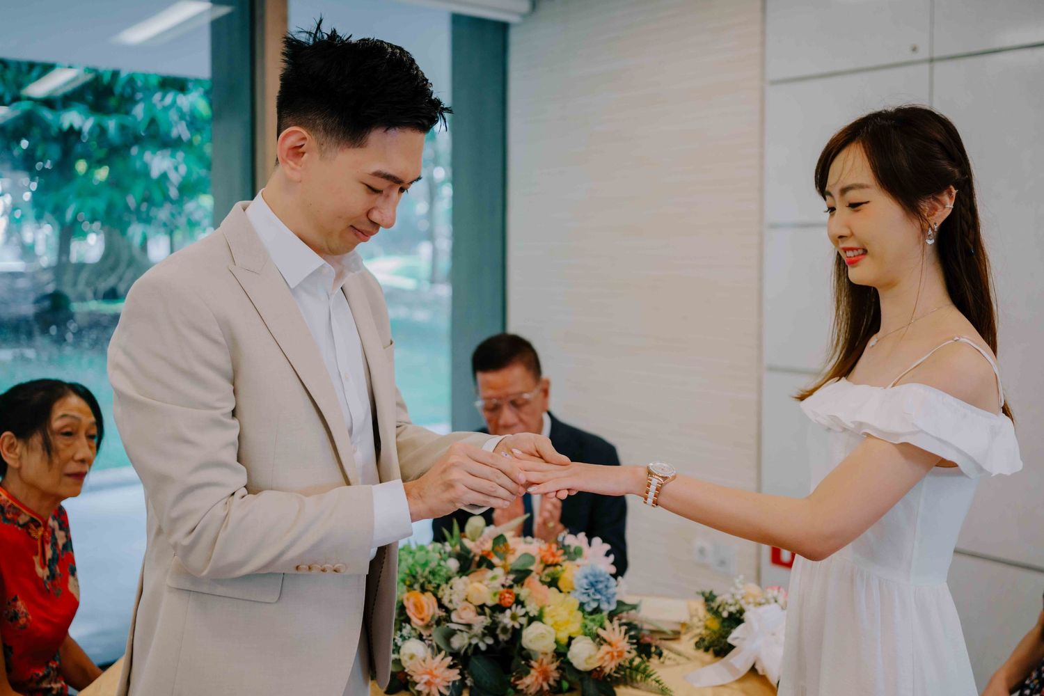 ROM solemnisation ceremony at ficus room gardens by the bay in singapore, photography by annopano