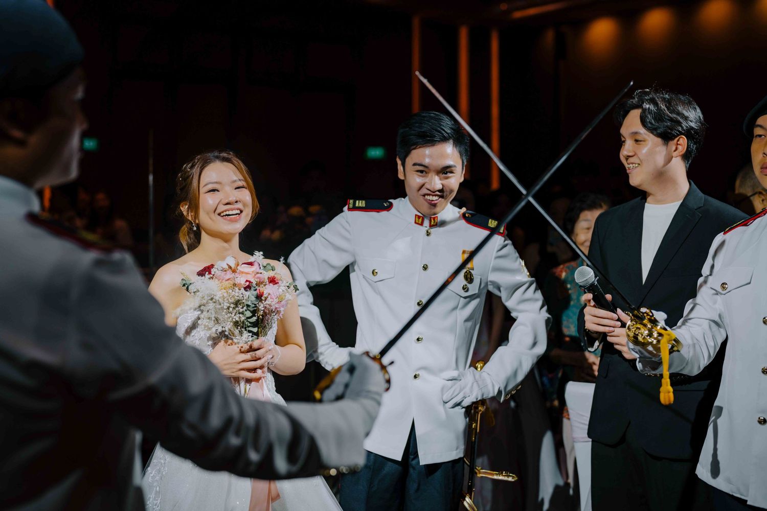 military wedding at sofitel singapore city centre