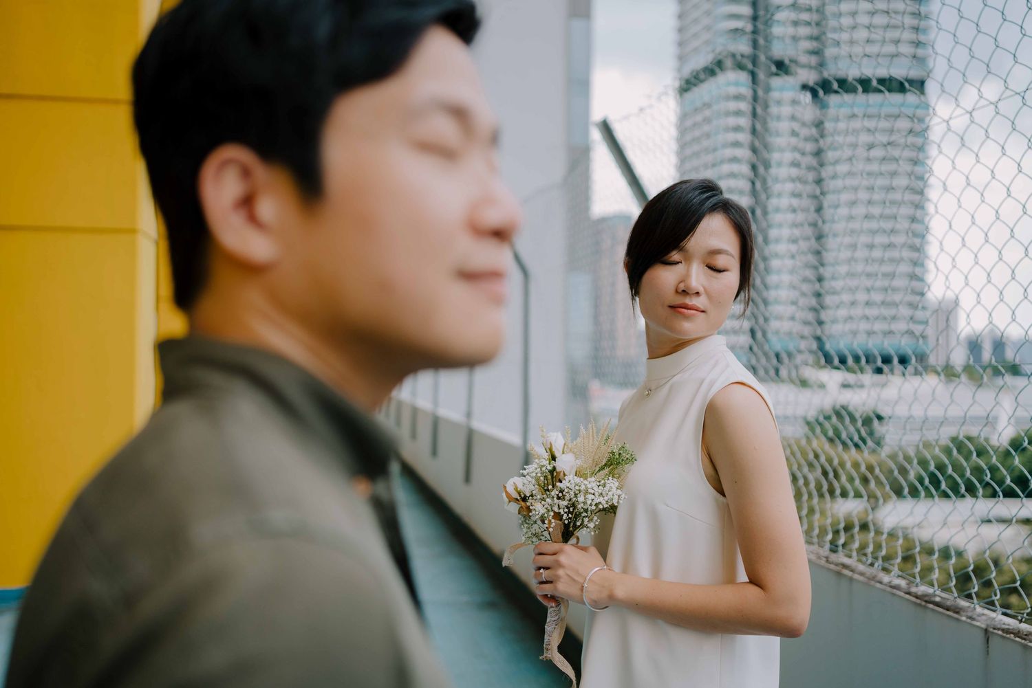 golden mile complex prewedding photo