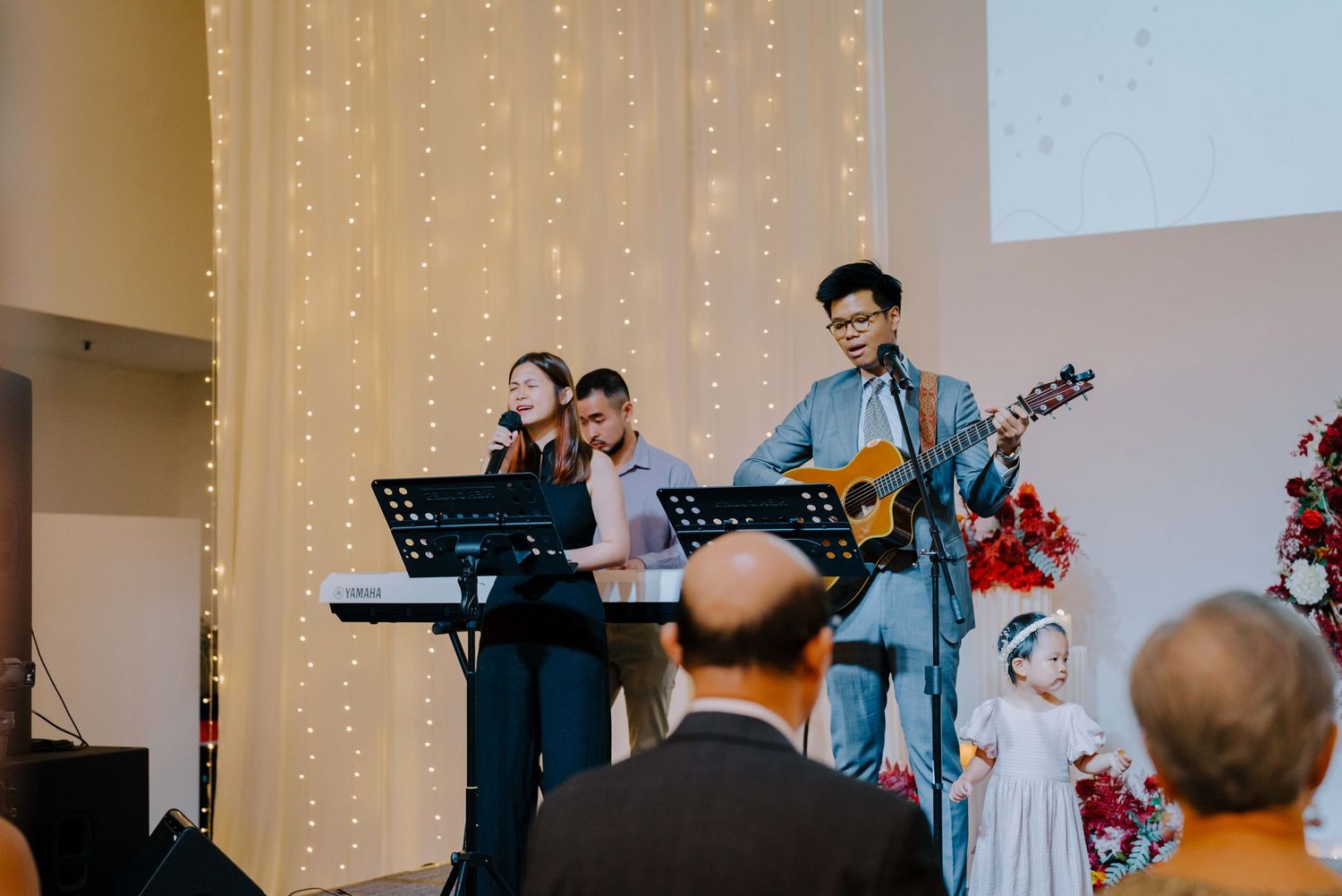 live worship ceremony for a church wedding in singapore