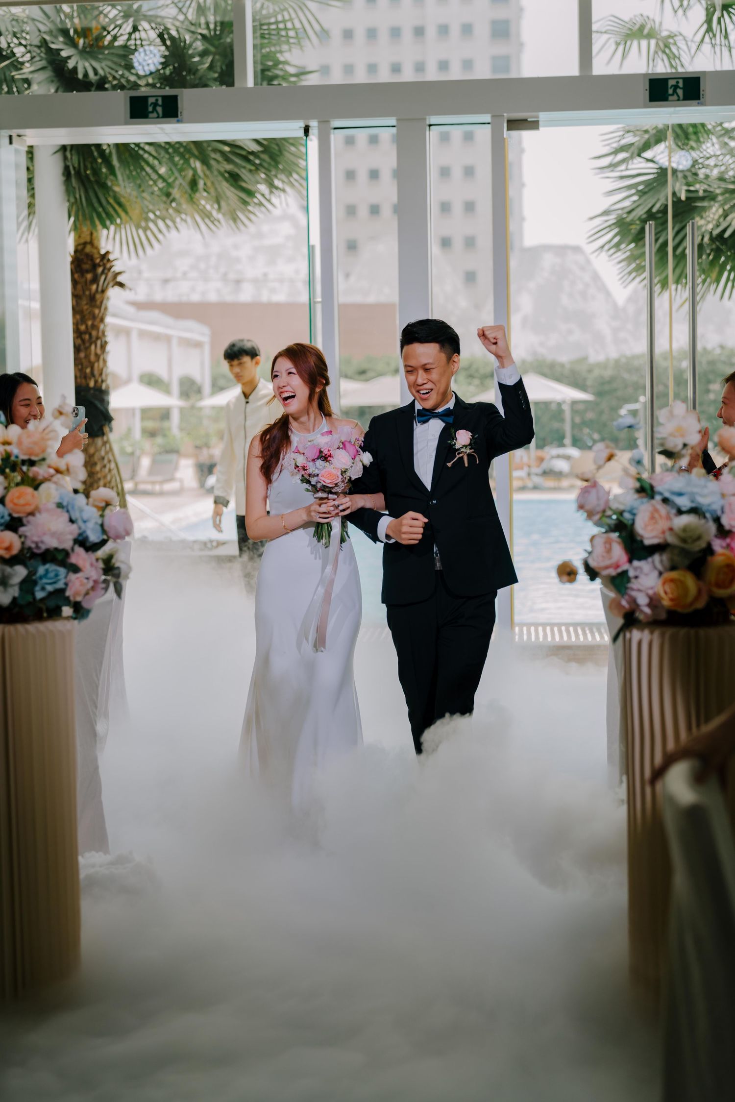 wedding at conrad marina bay