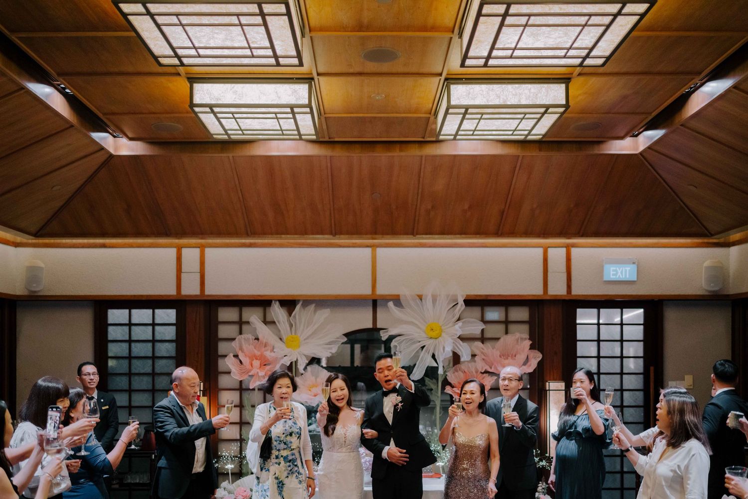 intimate wedding at keyaki singapore