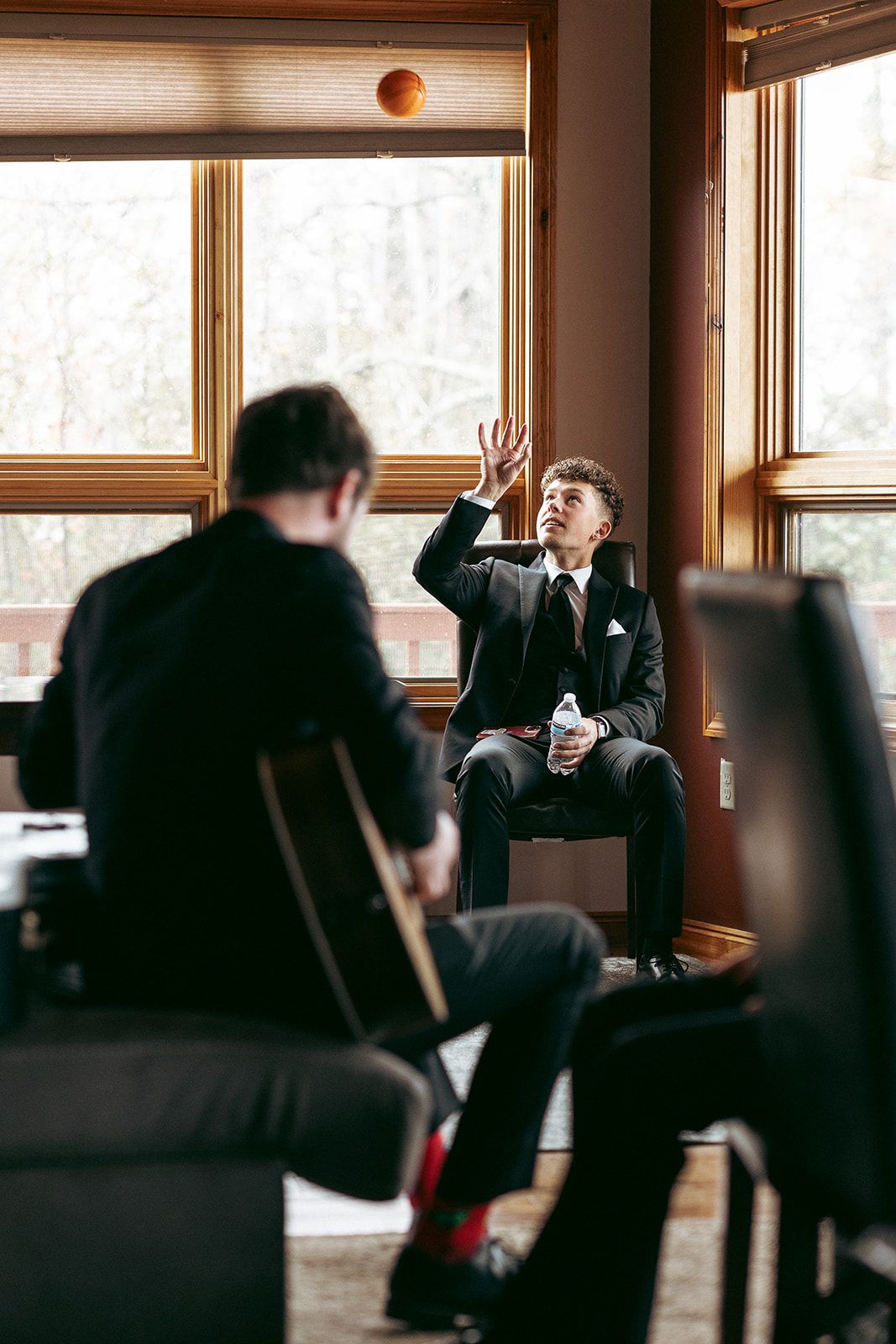 Emily and Noah's Wedding groomsman getting ready by Thomas and Co. Photography