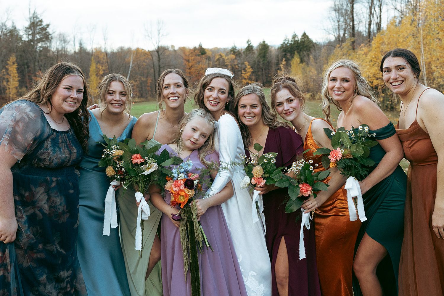 Emily and Noah's Wedding the bridal party by Thomas and Co. Photography