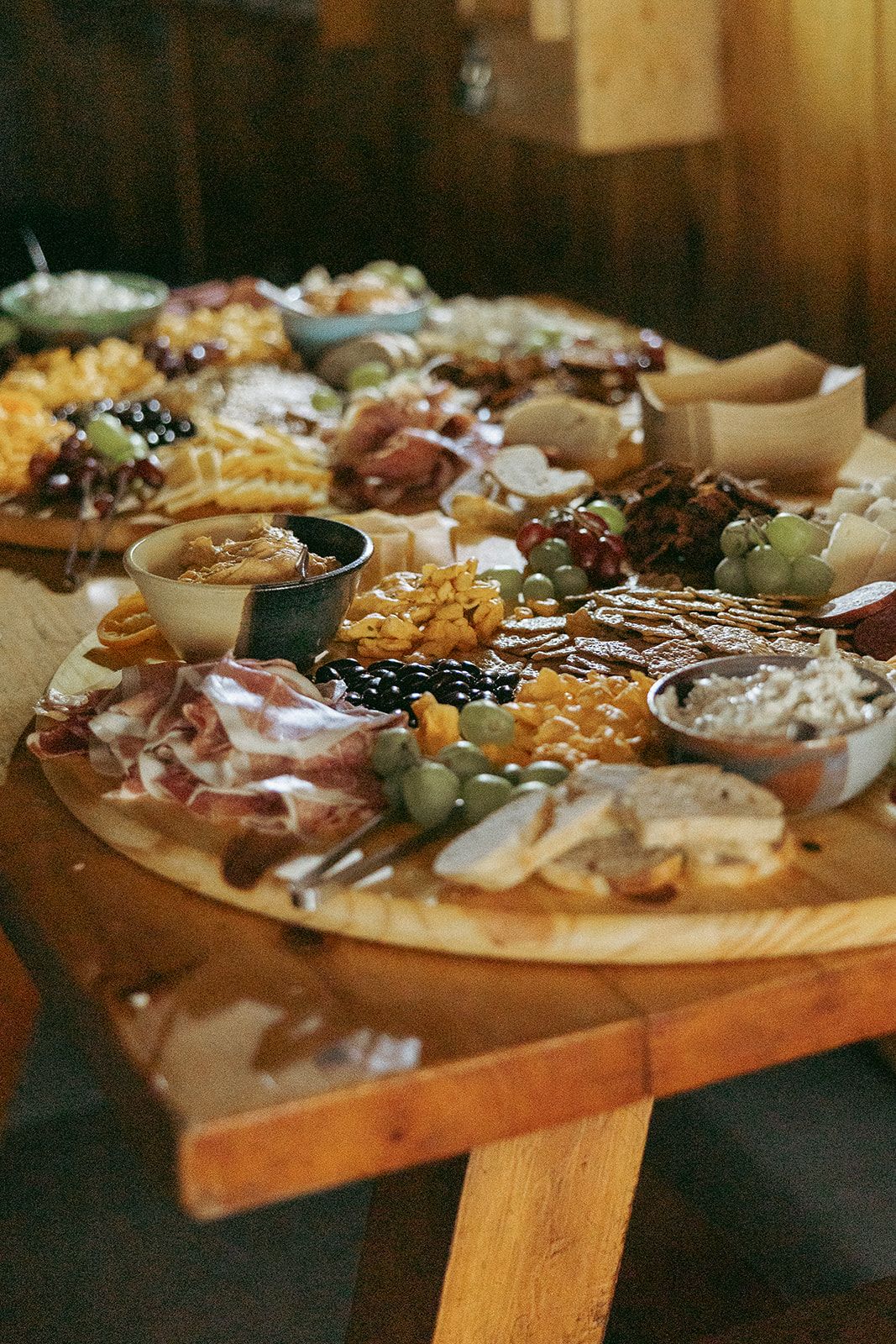 Emily and Noah's Wedding the charcuterie board by Thomas and Co. Photography