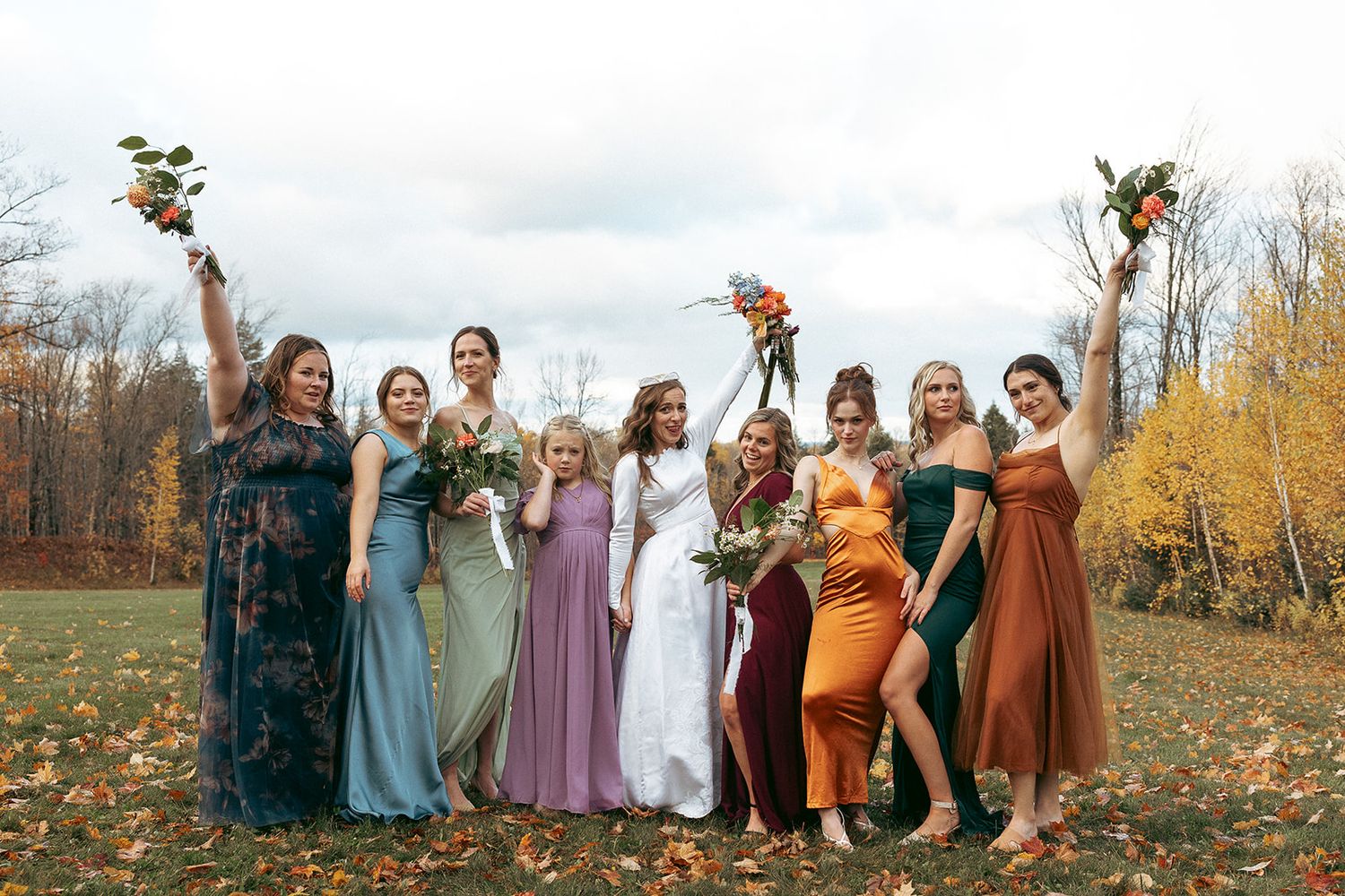 Emily and Noah's Wedding the bridal party by Thomas and Co. Photography