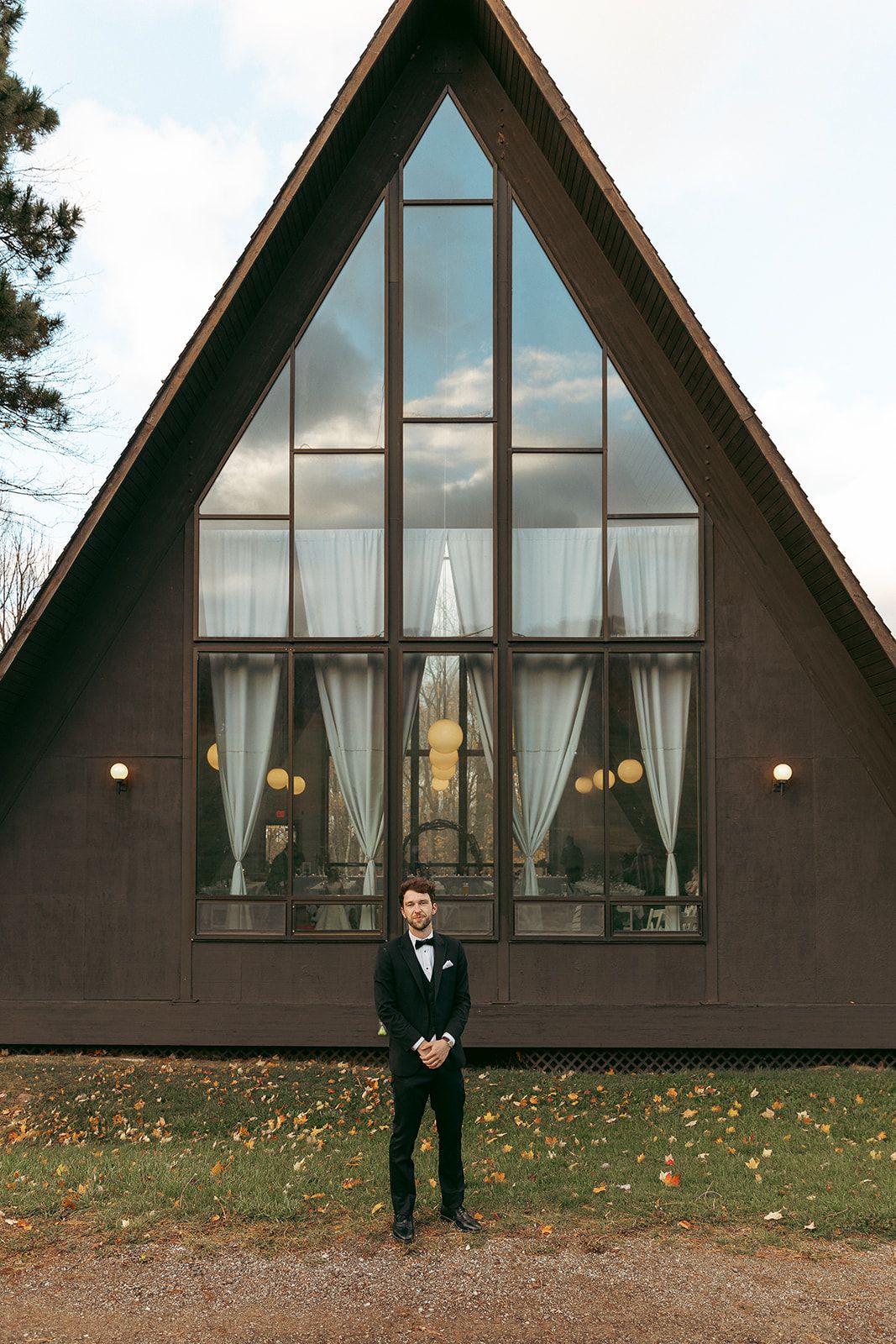 Emily and Noah's Wedding the groom by Thomas and Co. Photography