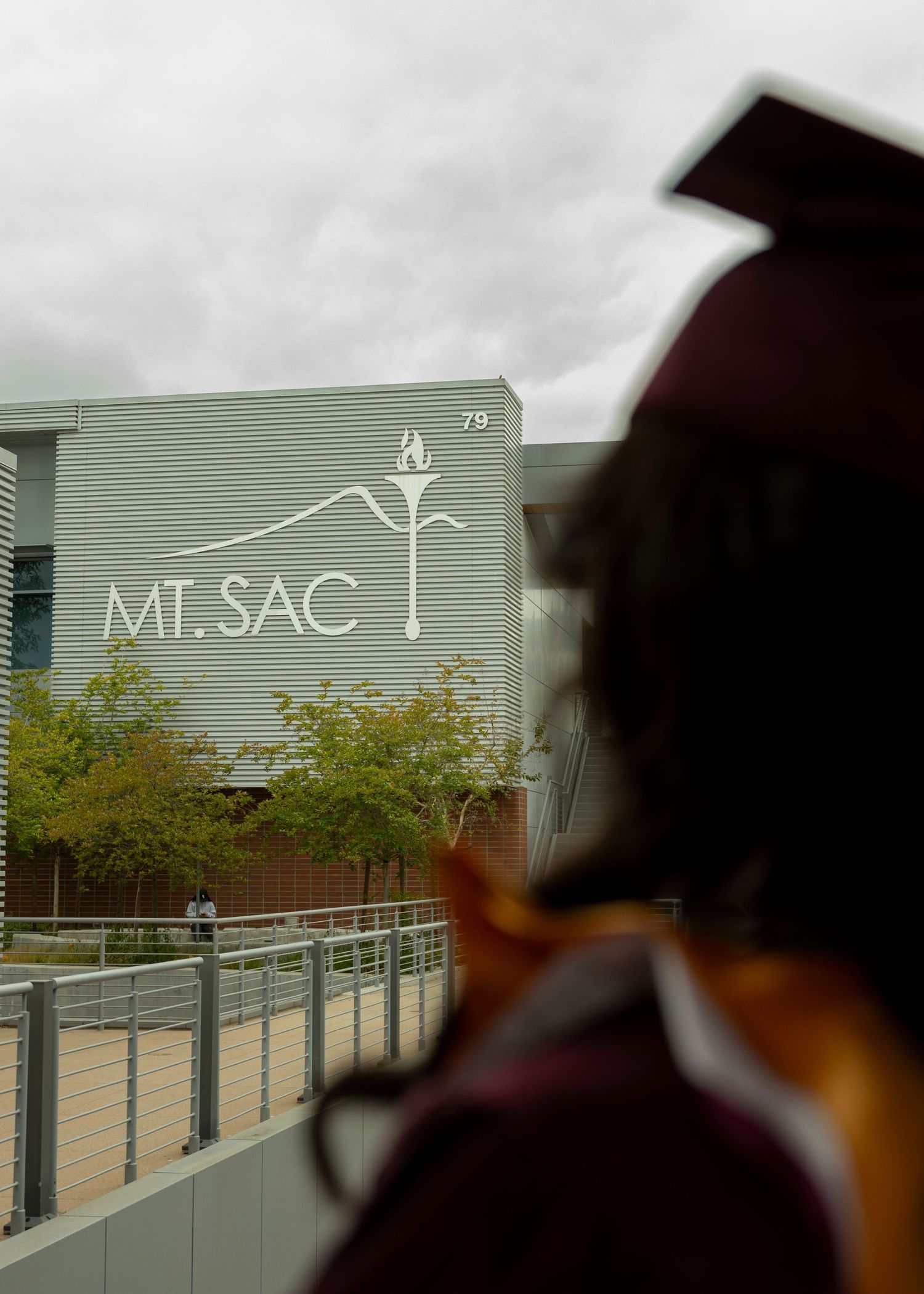 Exterior view of Mt. SAC building with modern architectural design.