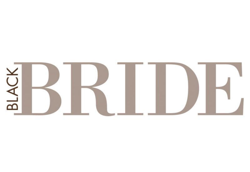 Black Bride magazine logo featuring bold taupe lettering on a white background.