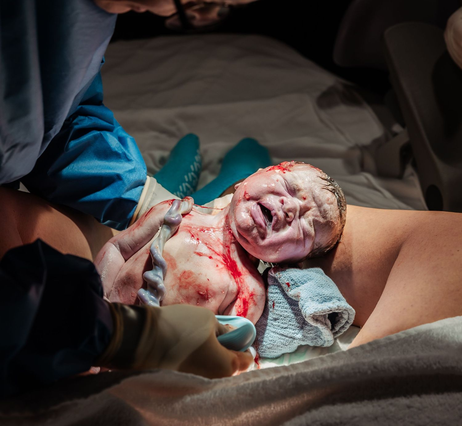 baby fresh out of the womb