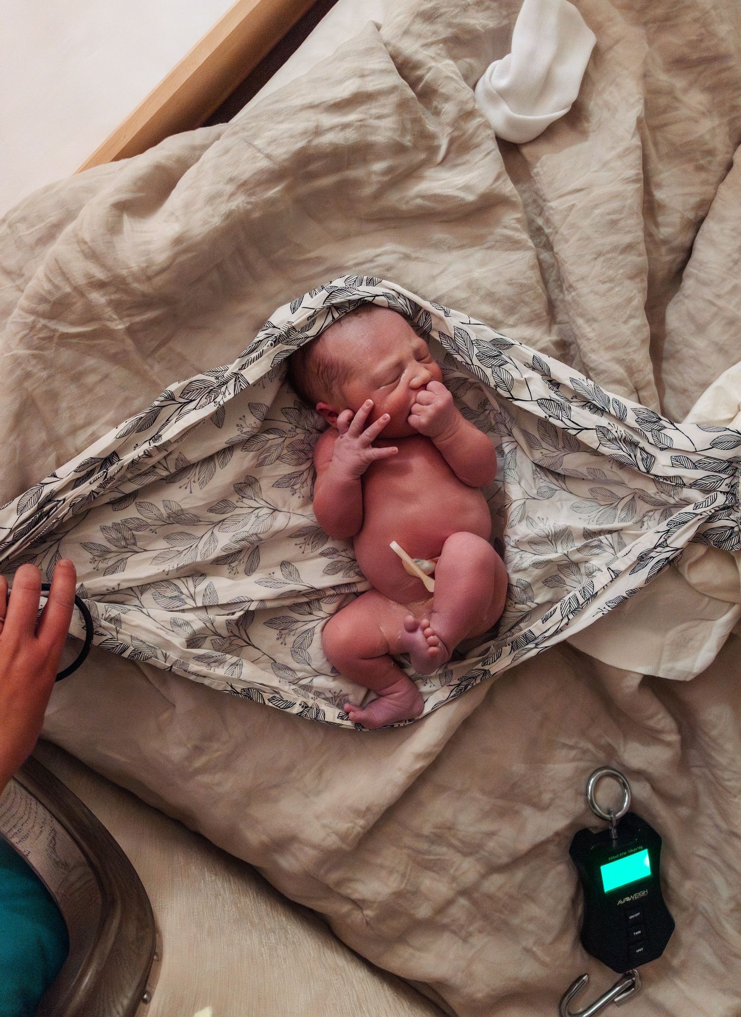home birth newborn exam