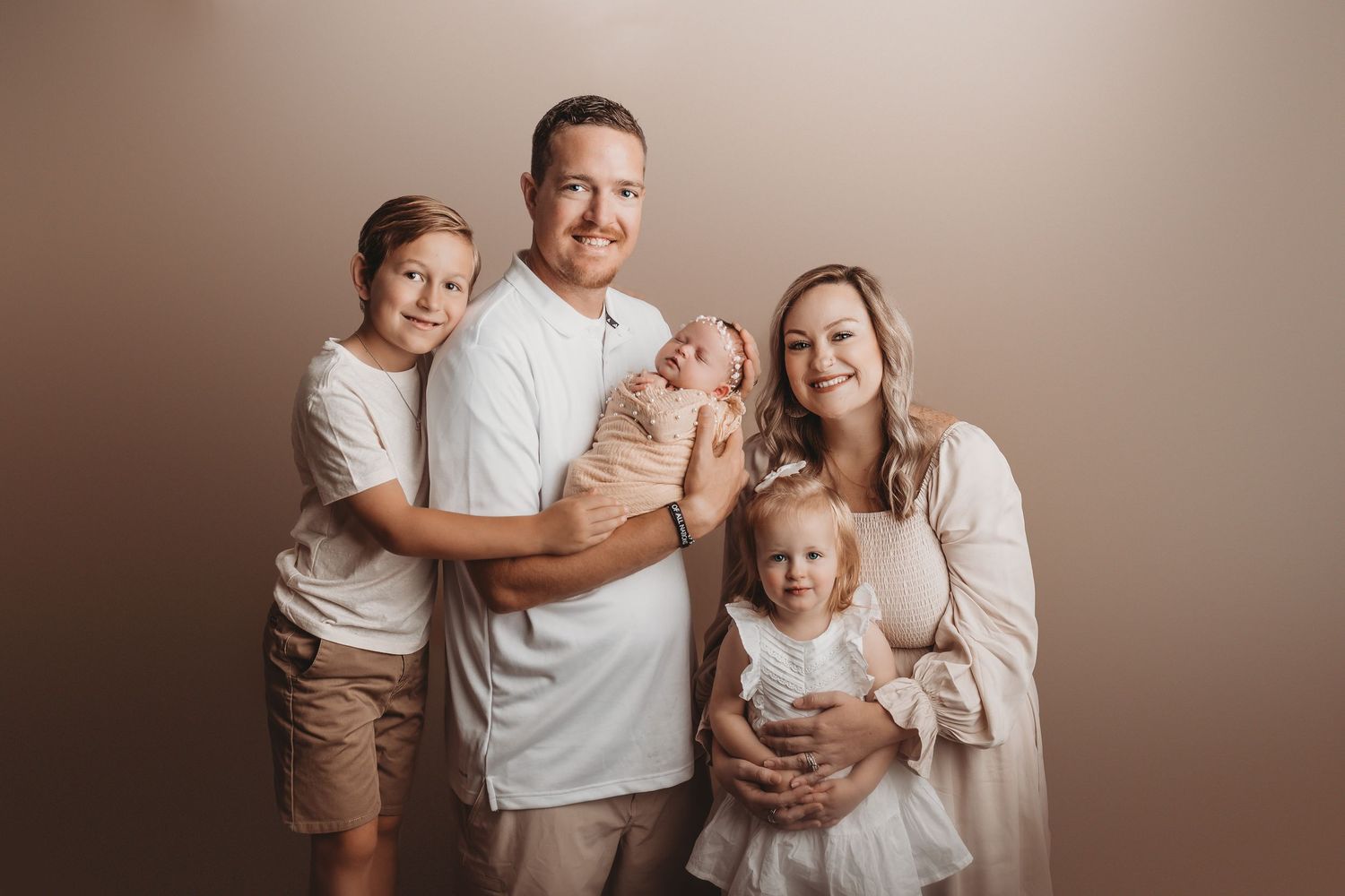 Boho themed family newborn photoshoot