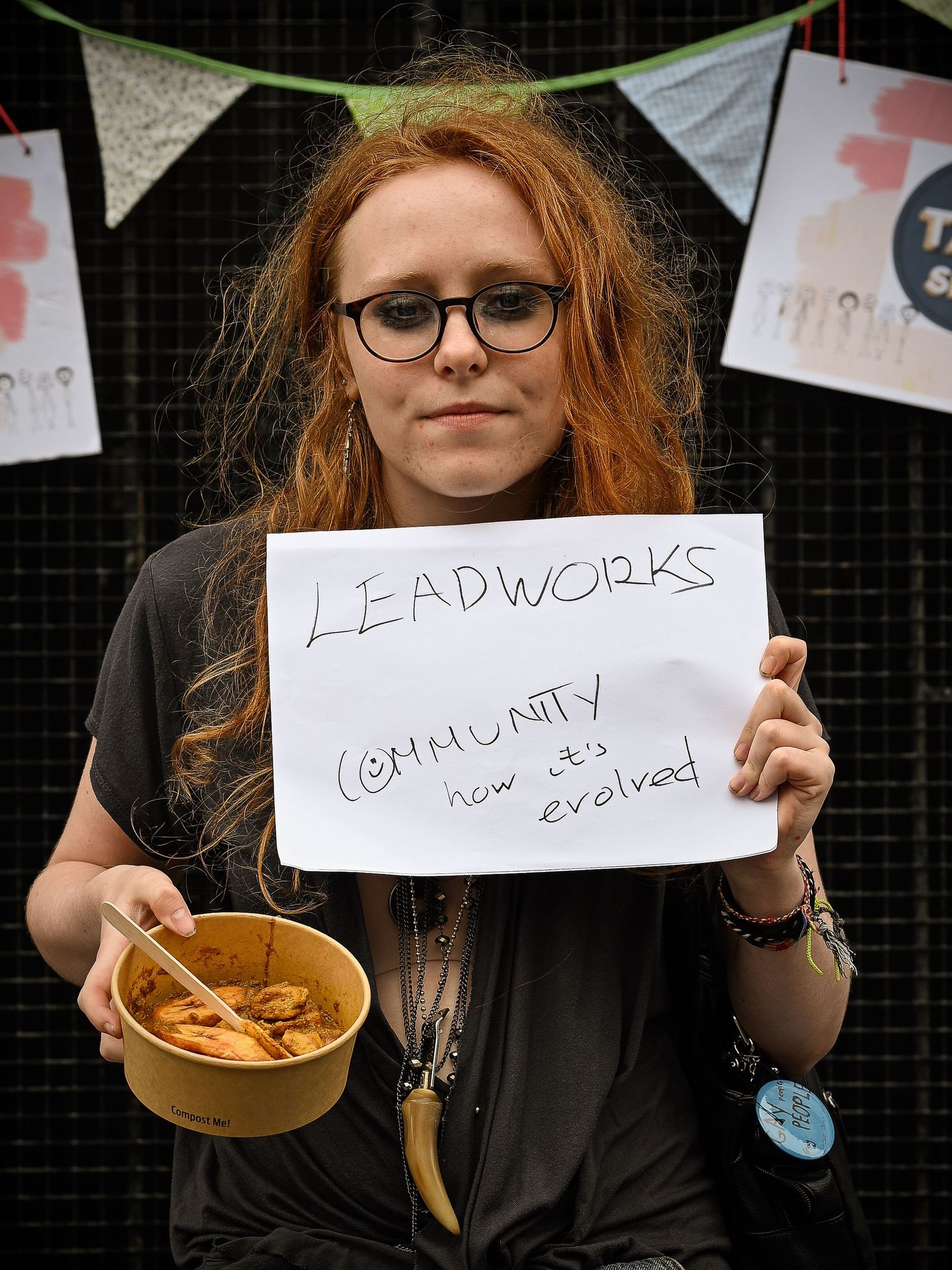 Portrait of a Stonehouse resident by photographer Arnet Donkin, sharing what they love about their community during the Union Street Party
