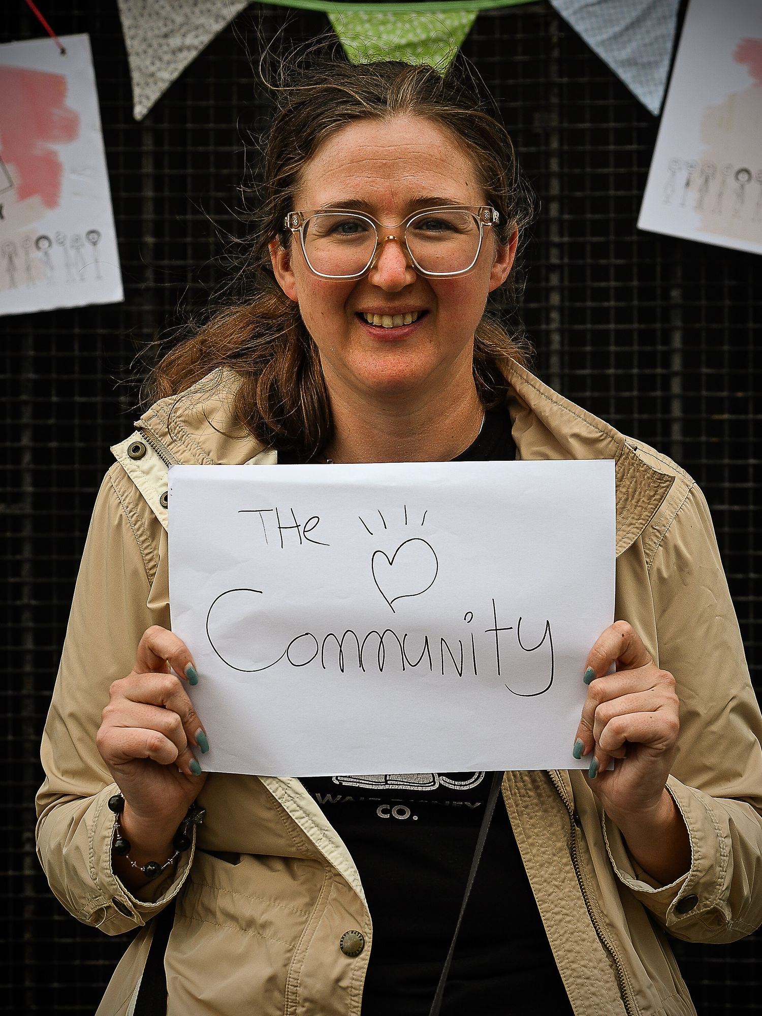 Portrait of a Stonehouse resident by photographer Arnet Donkin, sharing what they love about their community during the Union Street Party