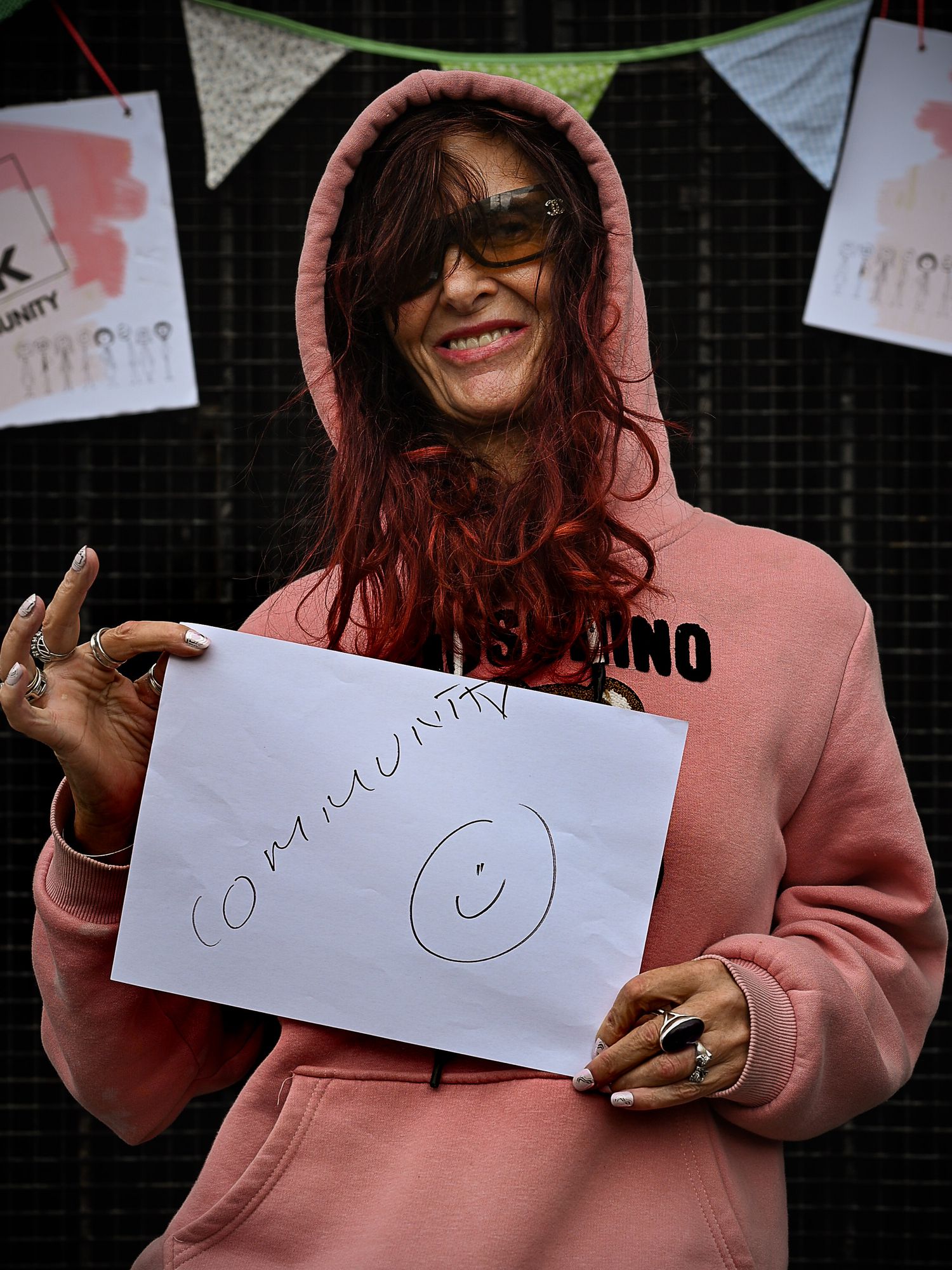 Portrait of a Stonehouse resident by photographer Arnet Donkin, sharing what they love about their community during the Union Street Party