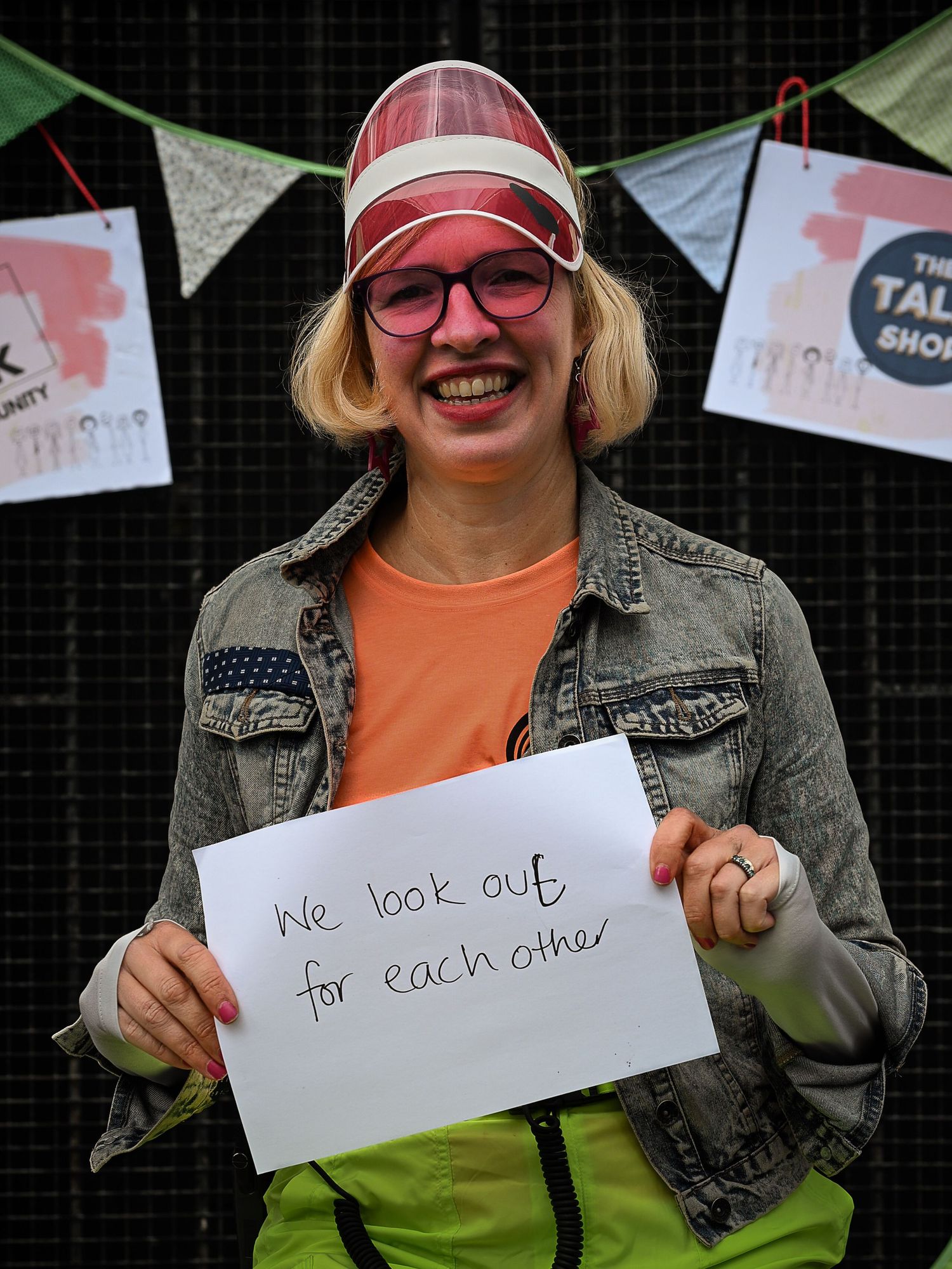 Portrait of a Stonehouse resident by photographer Arnet Donkin, sharing what they love about their community during the Union Street Party