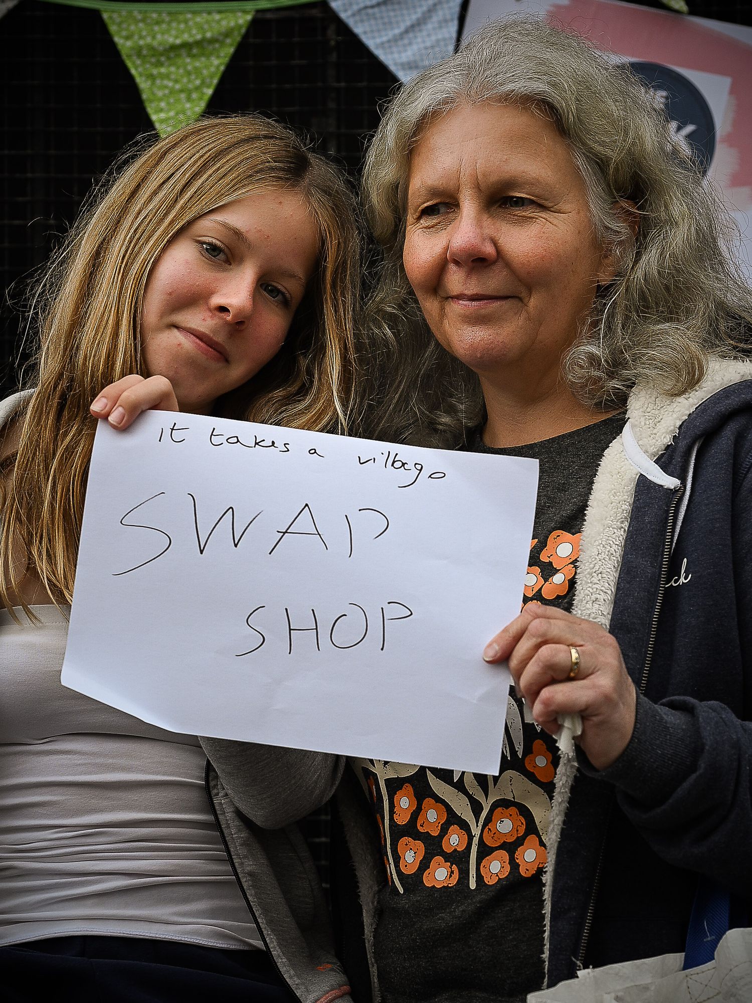 Portrait of a Stonehouse resident by photographer Arnet Donkin, sharing what they love about their community during the Union Street Party