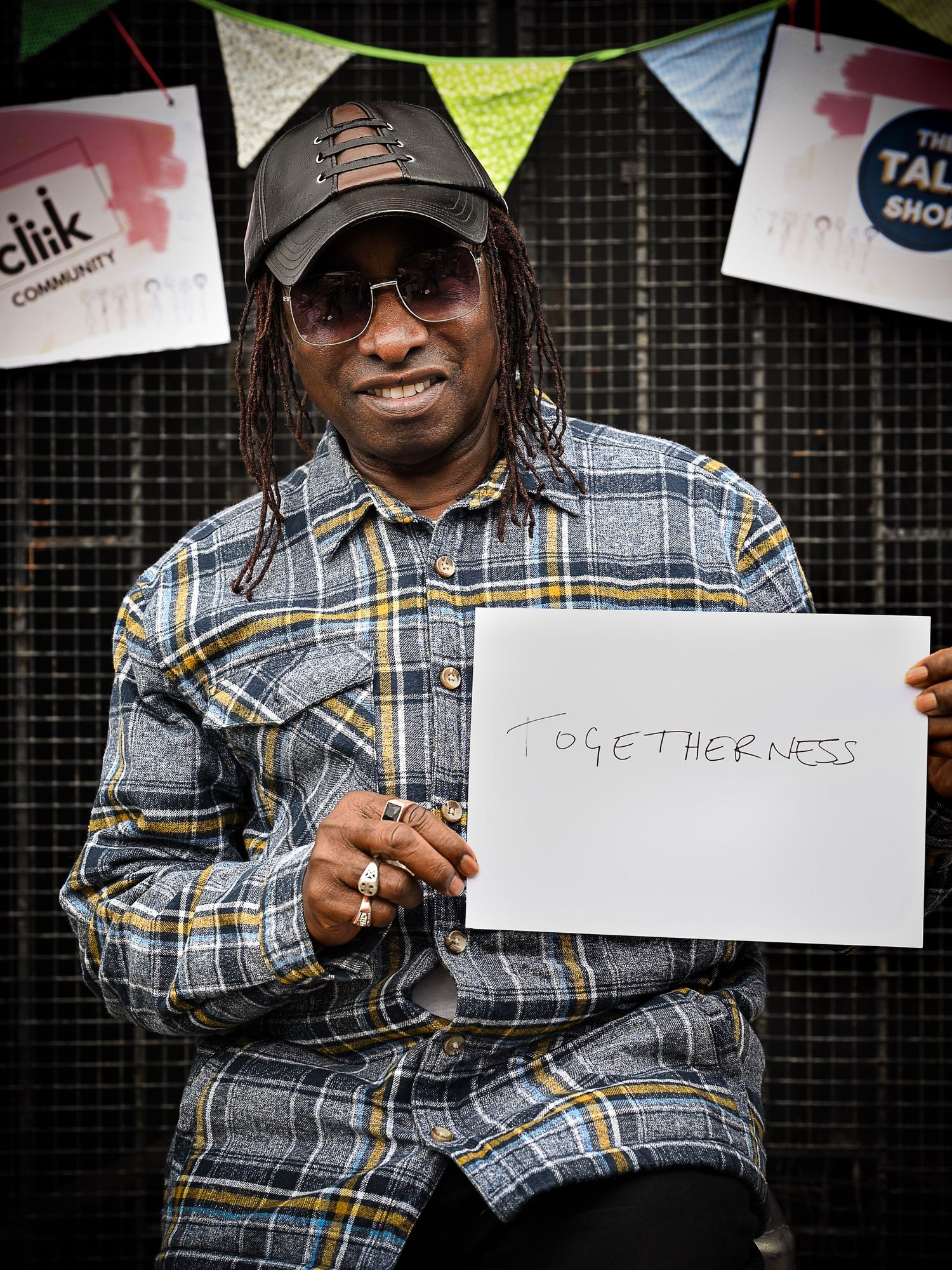 Portrait of a Stonehouse resident by photographer Arnet Donkin, sharing what they love about their community during the Union Street Party