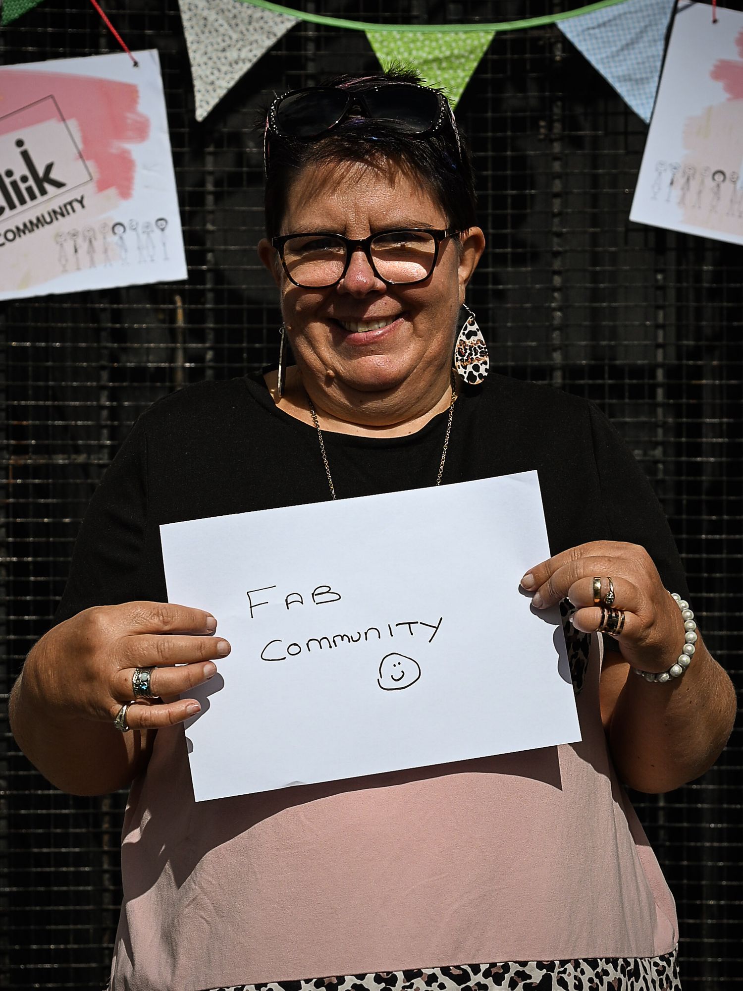Portrait of a Stonehouse resident by photographer Arnet Donkin, sharing what they love about their community during the Union Street Party