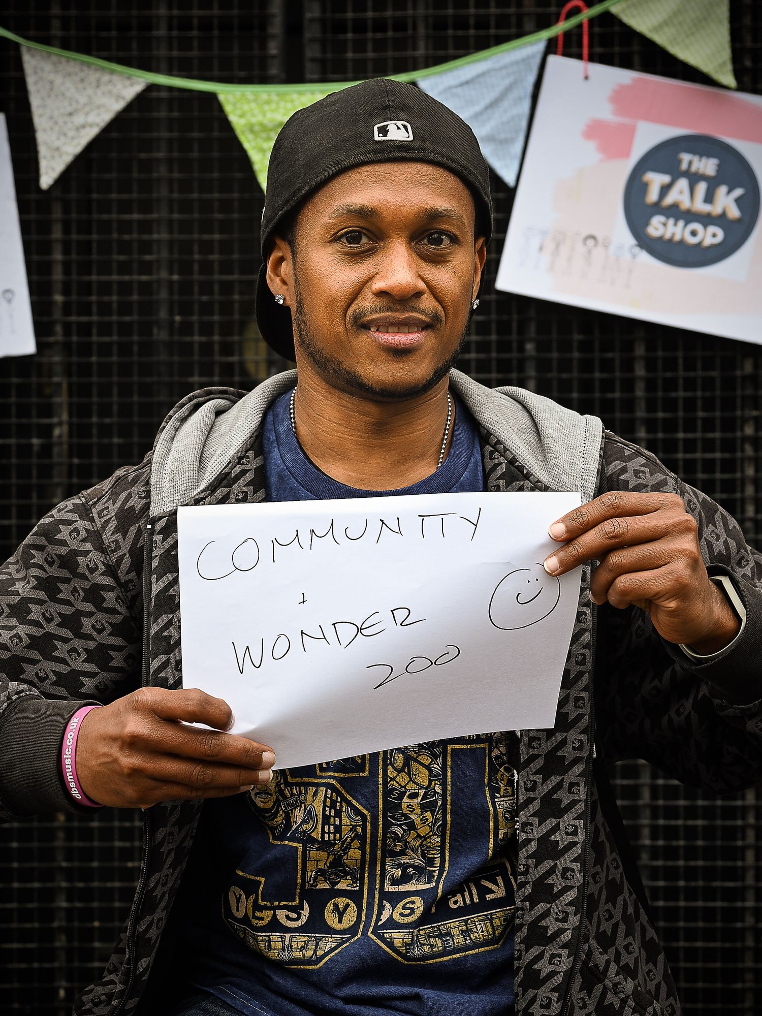 Portrait of a Stonehouse resident by photographer Arnet Donkin, sharing what they love about their community during the Union Street Party