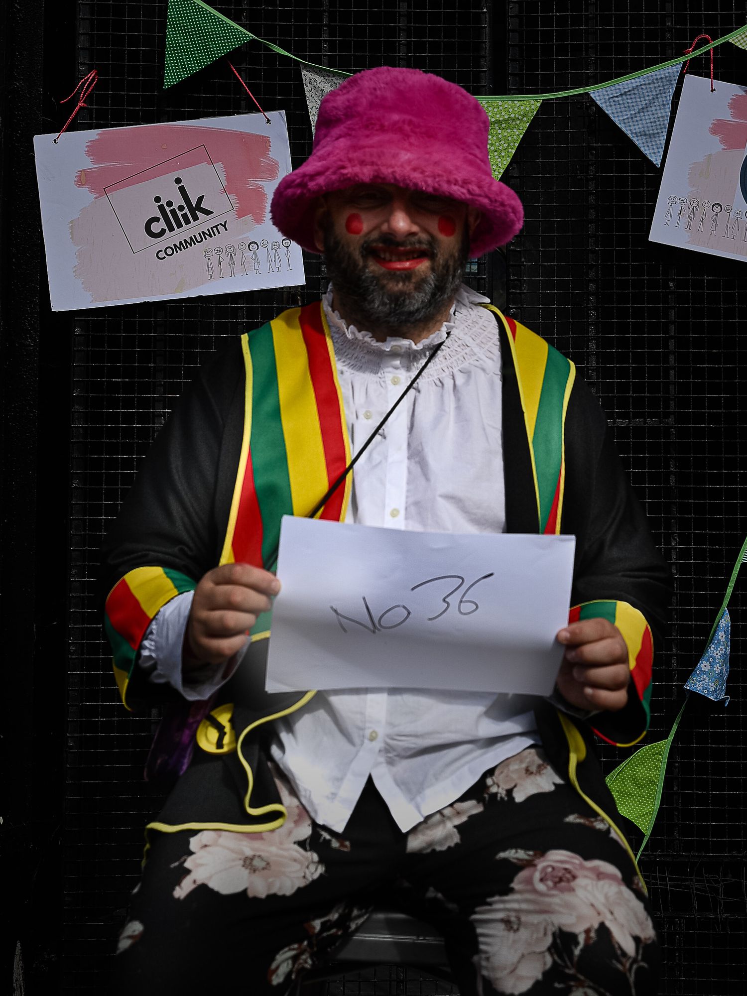 Portrait of a Stonehouse resident by photographer Arnet Donkin, sharing what they love about their community during the Union Street Party