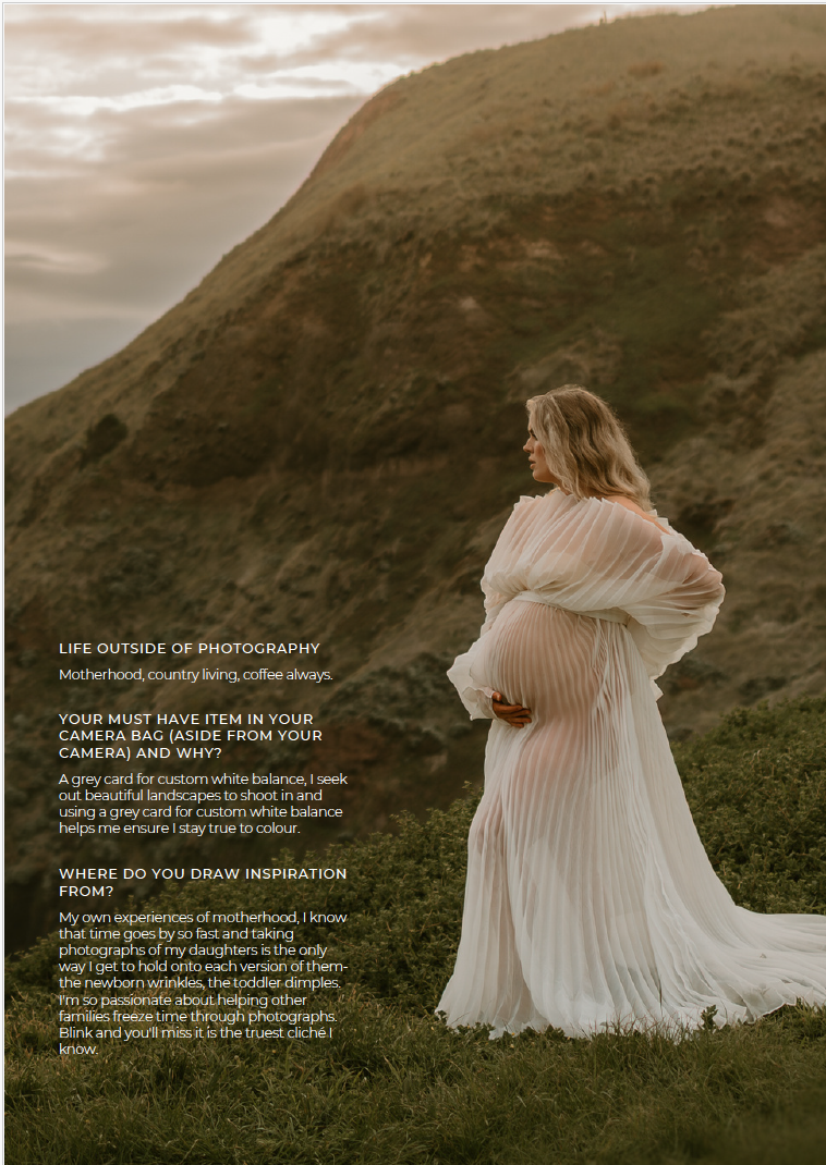 Ethereal white pleated dress flows in the wind against dramatic coastal cliffs at sunset.