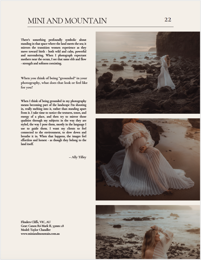 Ethereal bridal portraits on a rocky beach at sunset with flowing white pleated dress and dramatic coastal backdrop.